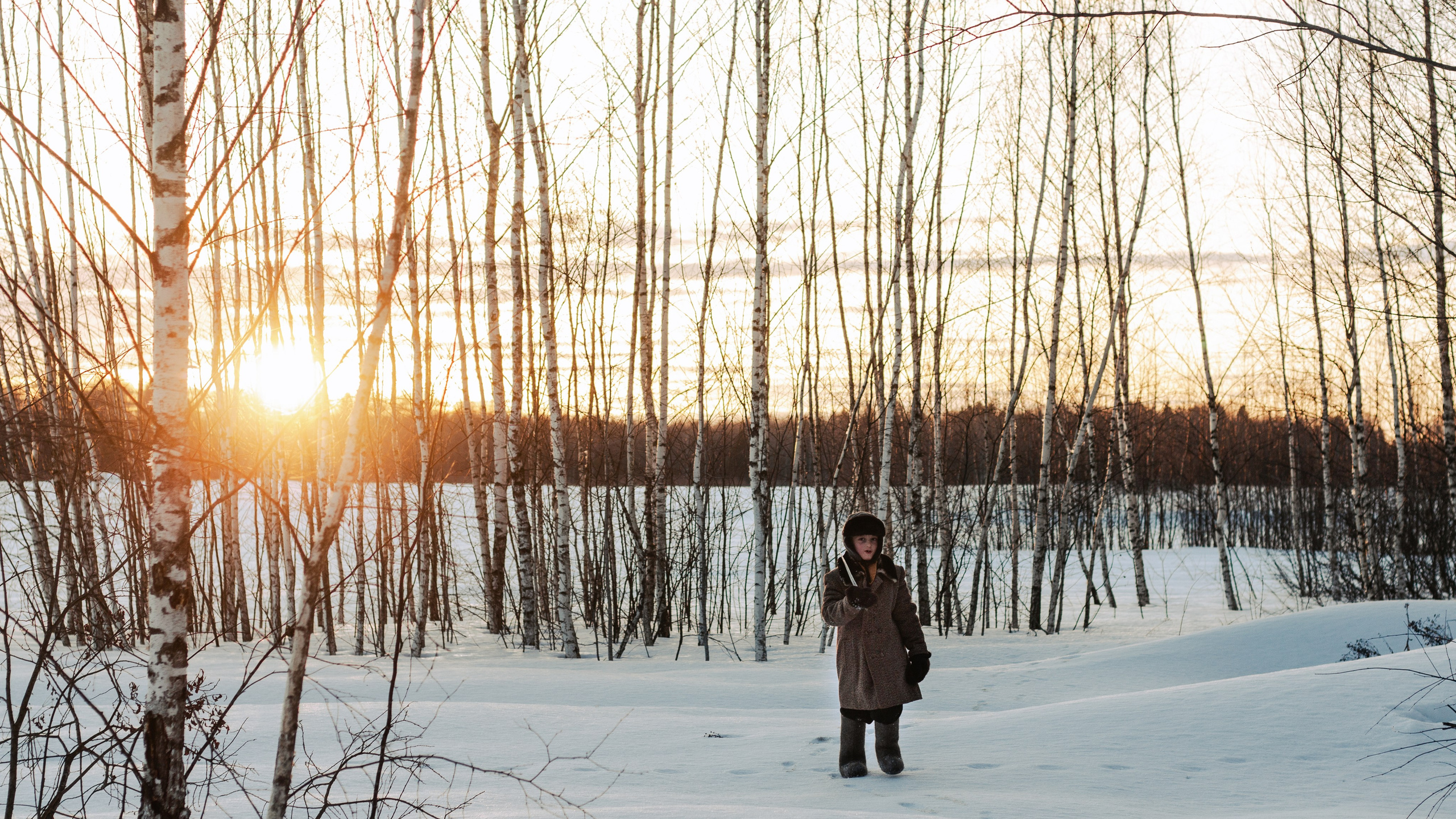 На съемках фильма «Июньская полынь». Мария Колесникова