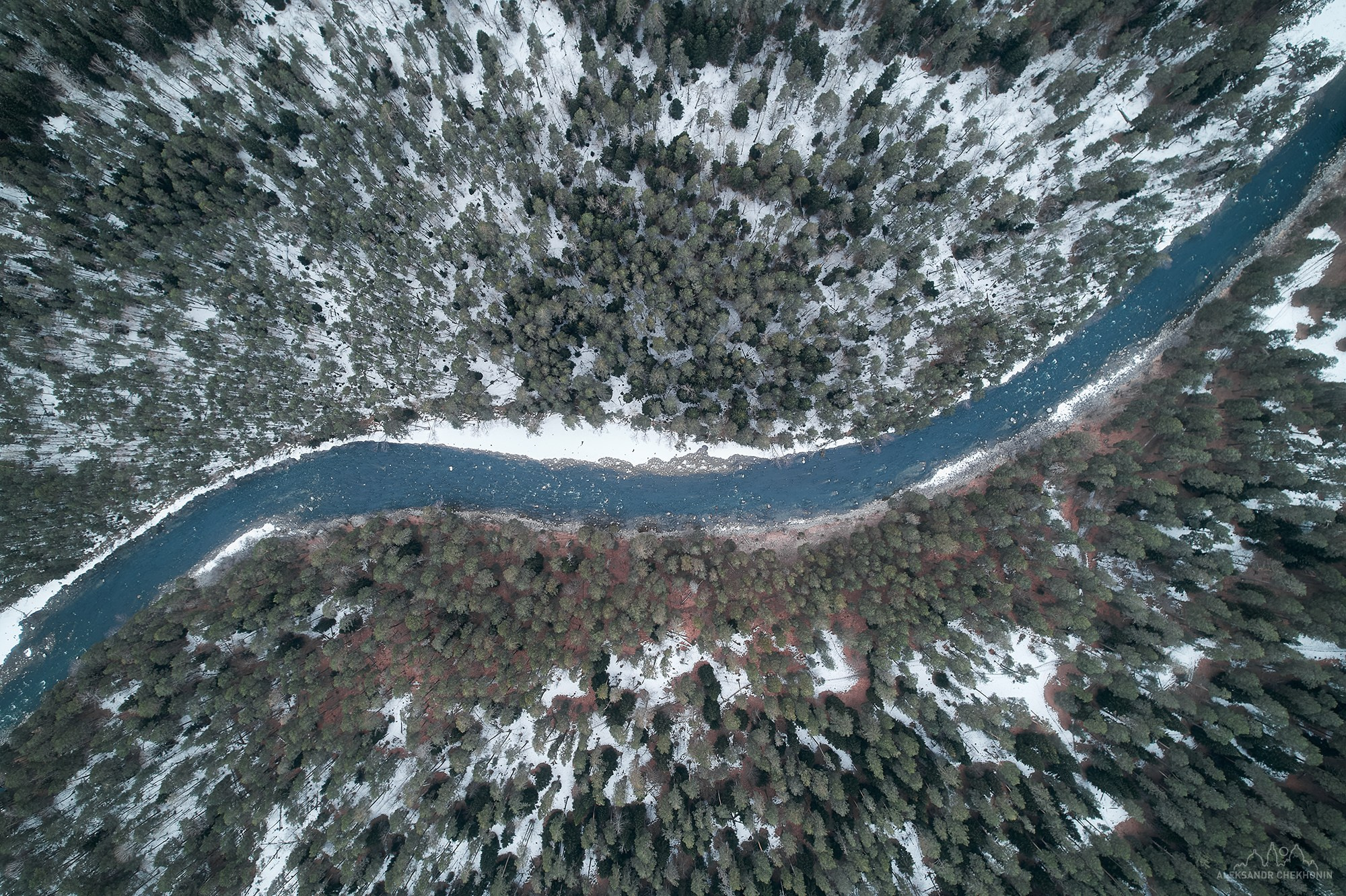 Aerial photography. Landscape photographer Aleksandr Chekhonin