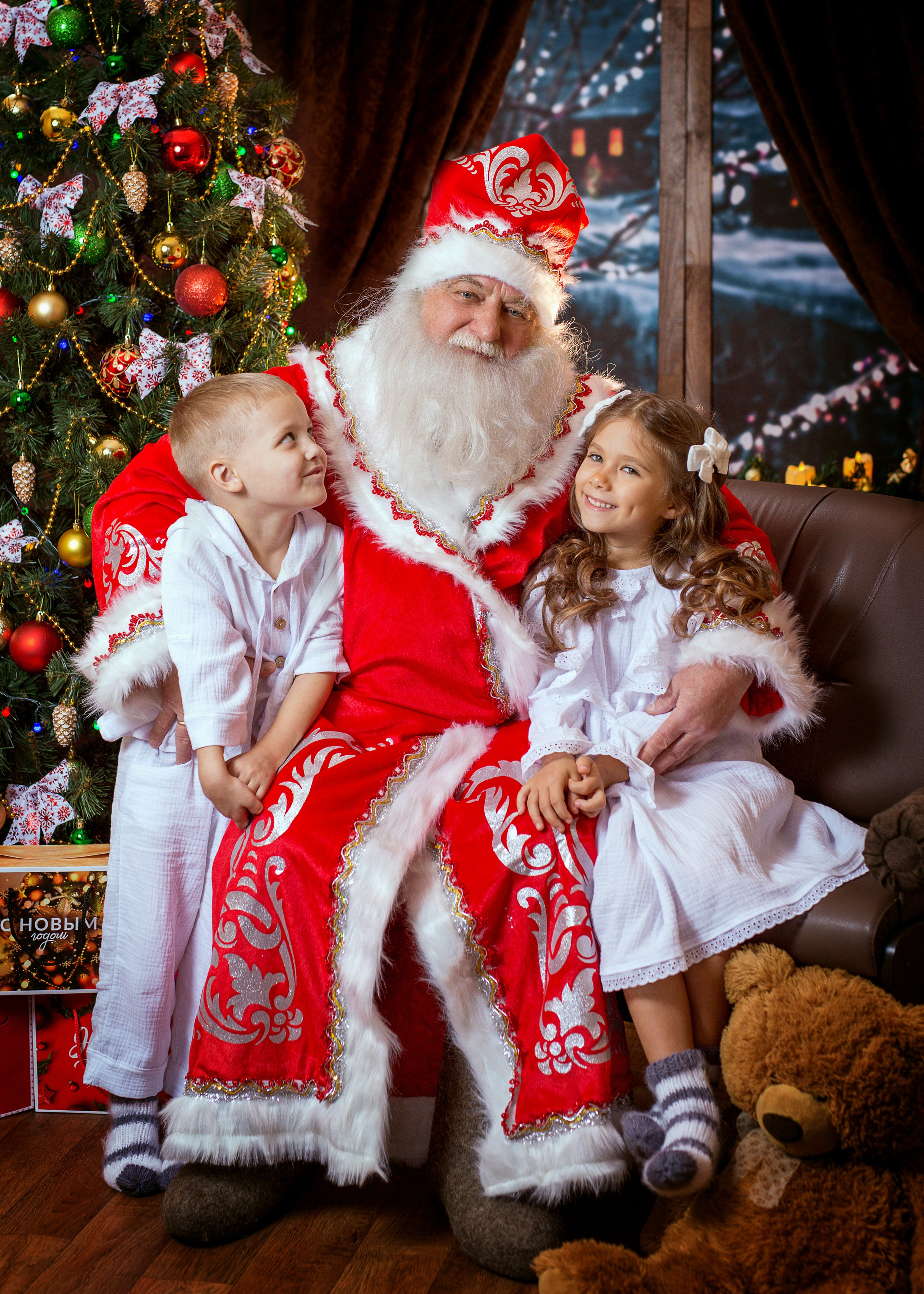 Фотосессия с Дедом Морозом 2022 год. Фотограф в детский сад Елена Колчева Новокузнецк