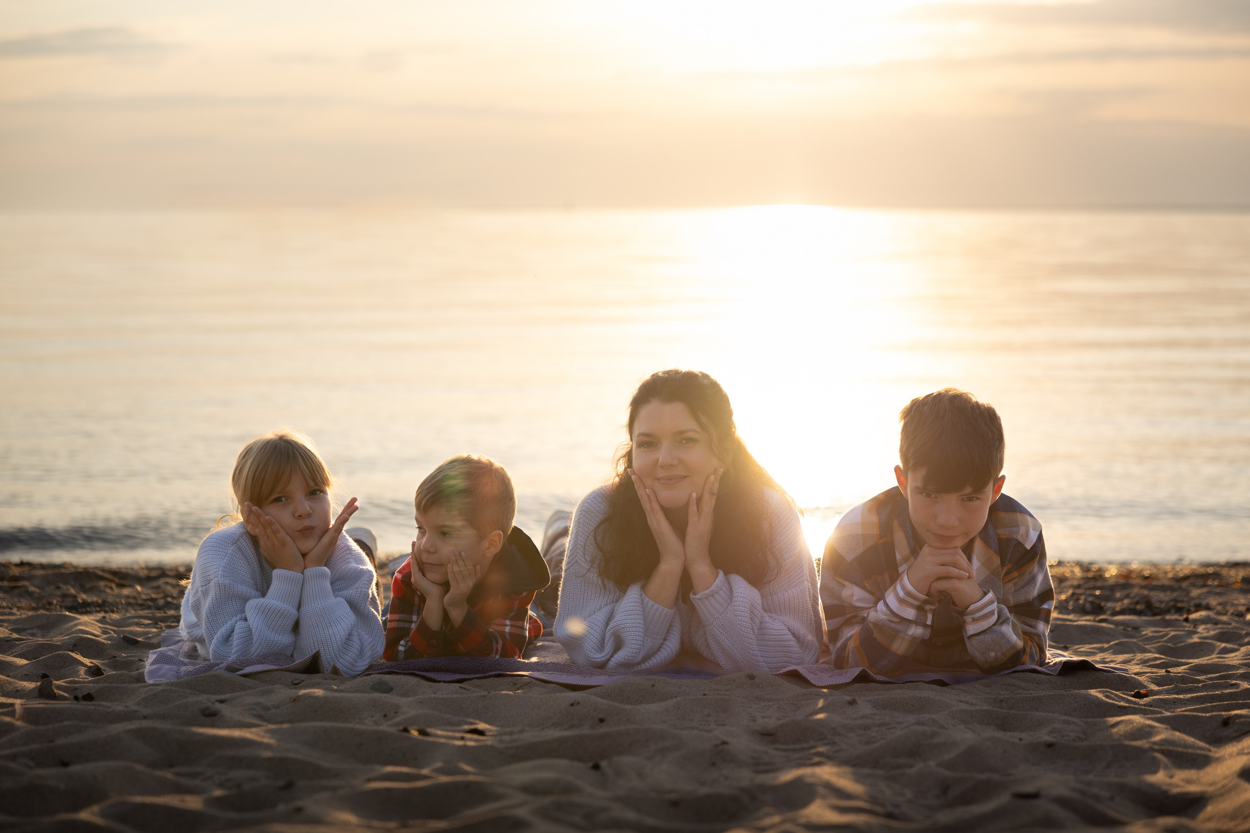 Евгения и детки. Фотограф Новосибирск, Академгородок — Айна