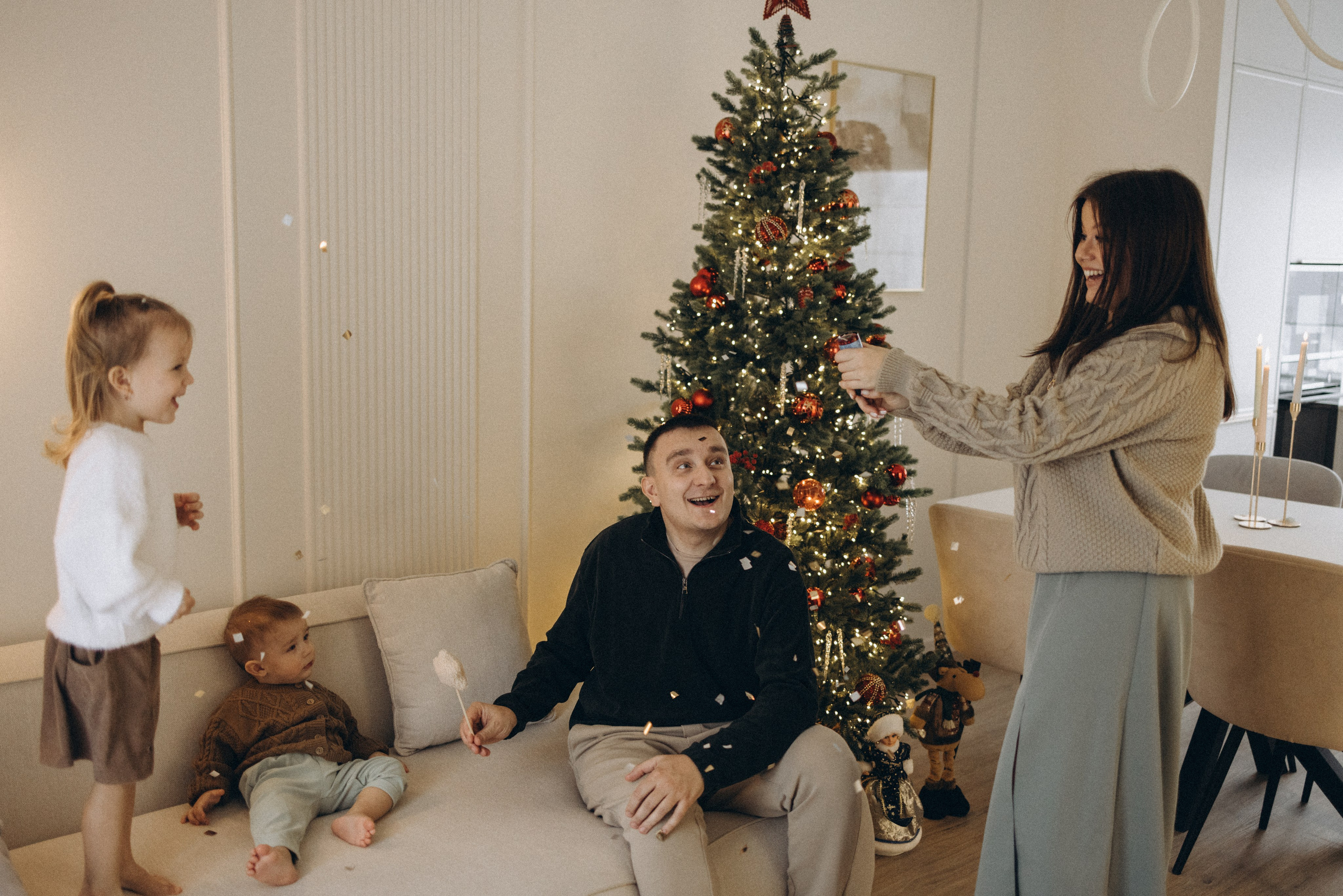 Новый года дома. Семейный и детский фотограф в Тюмени Вика Алленова