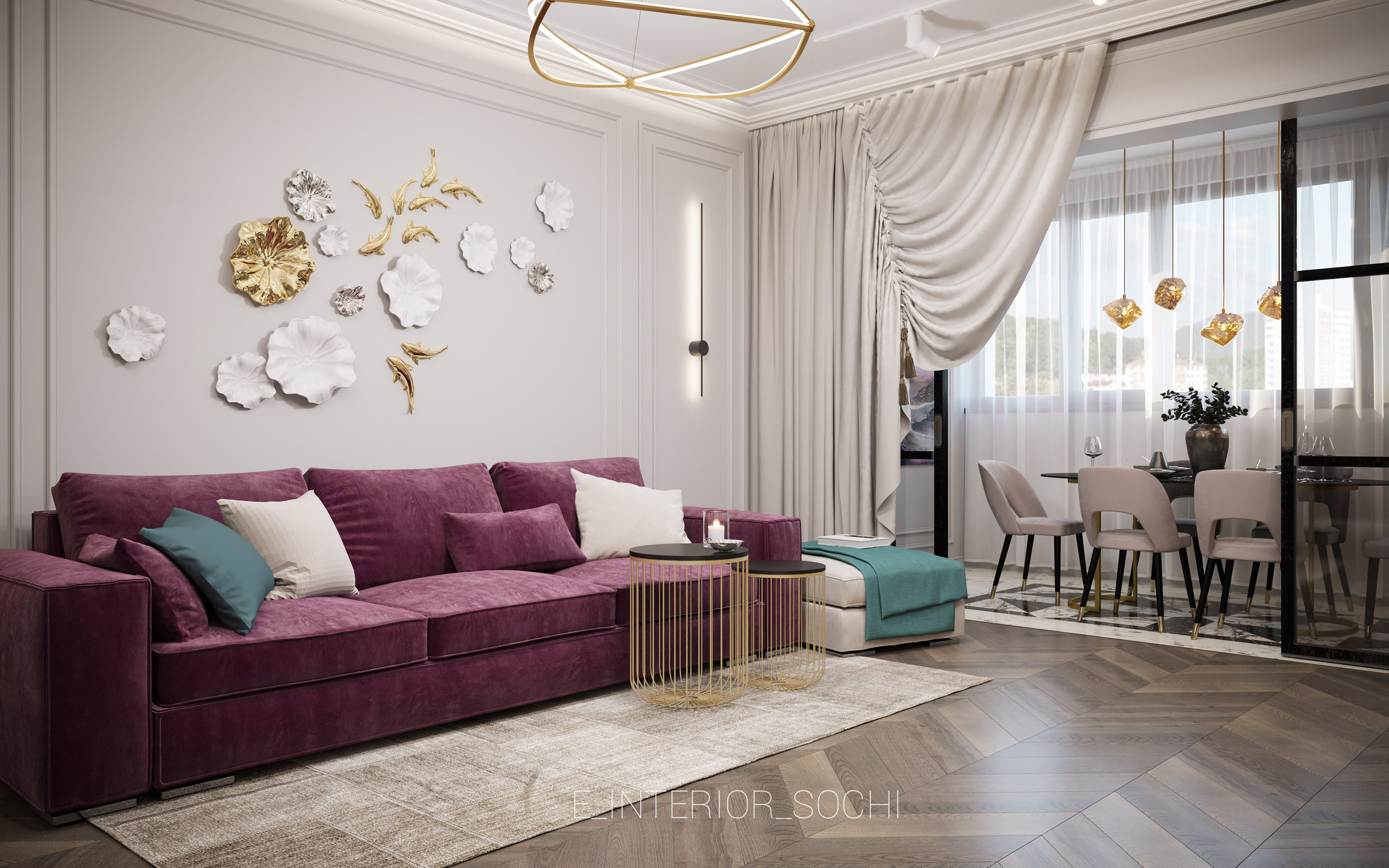 CHERRY MOOD. Дизайн интерьера Евгения Тисленко