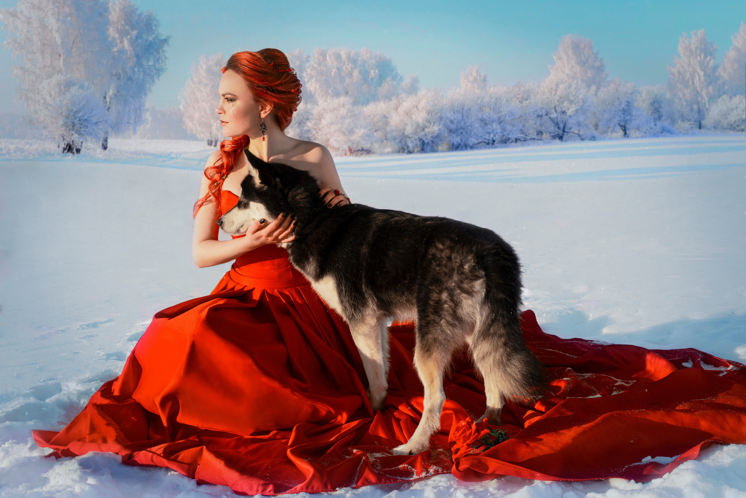 Алая леди. Творческий фотограф Вологда