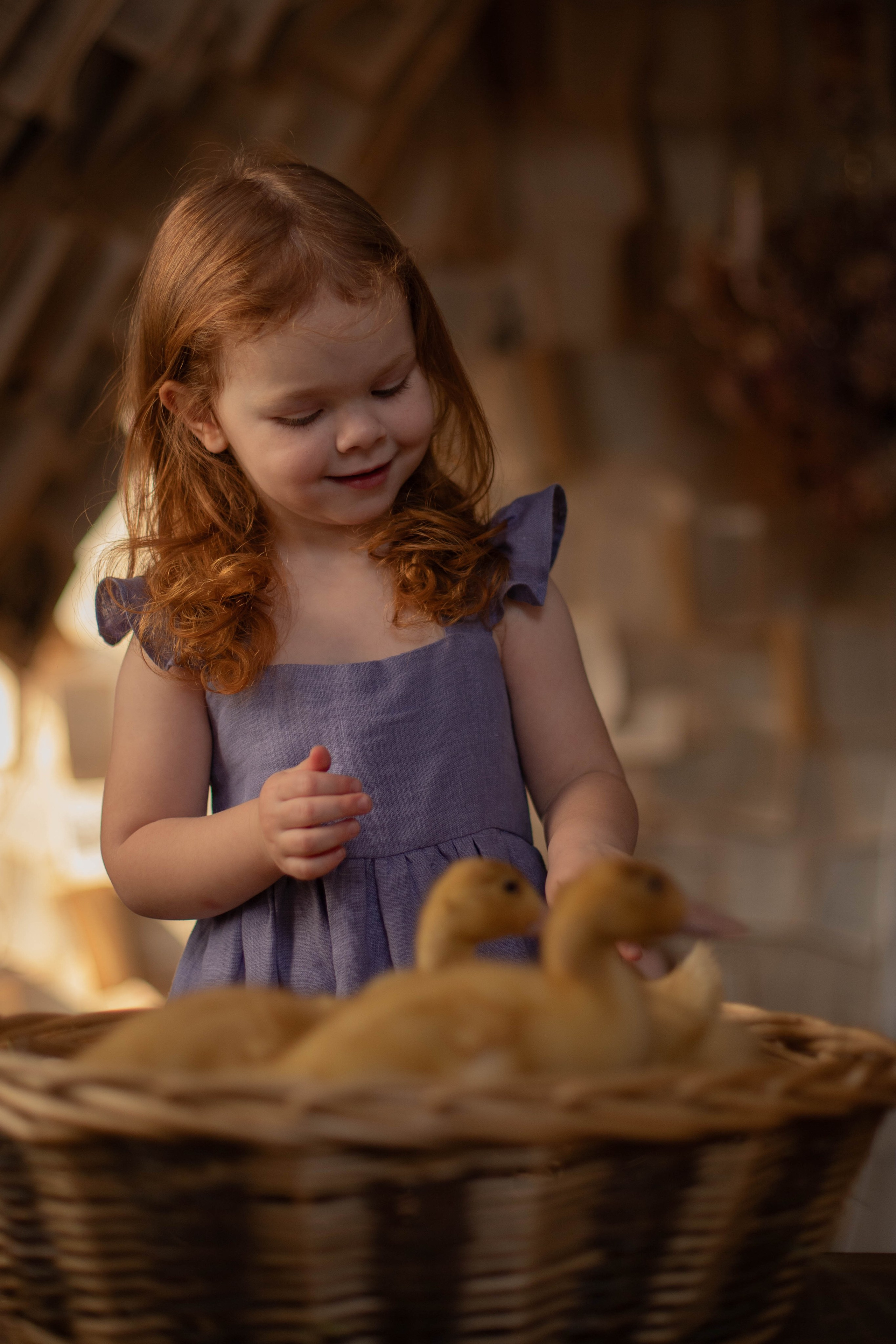 Малышка Лия и утята. Семейный фотограф Москва Ирина Малышева