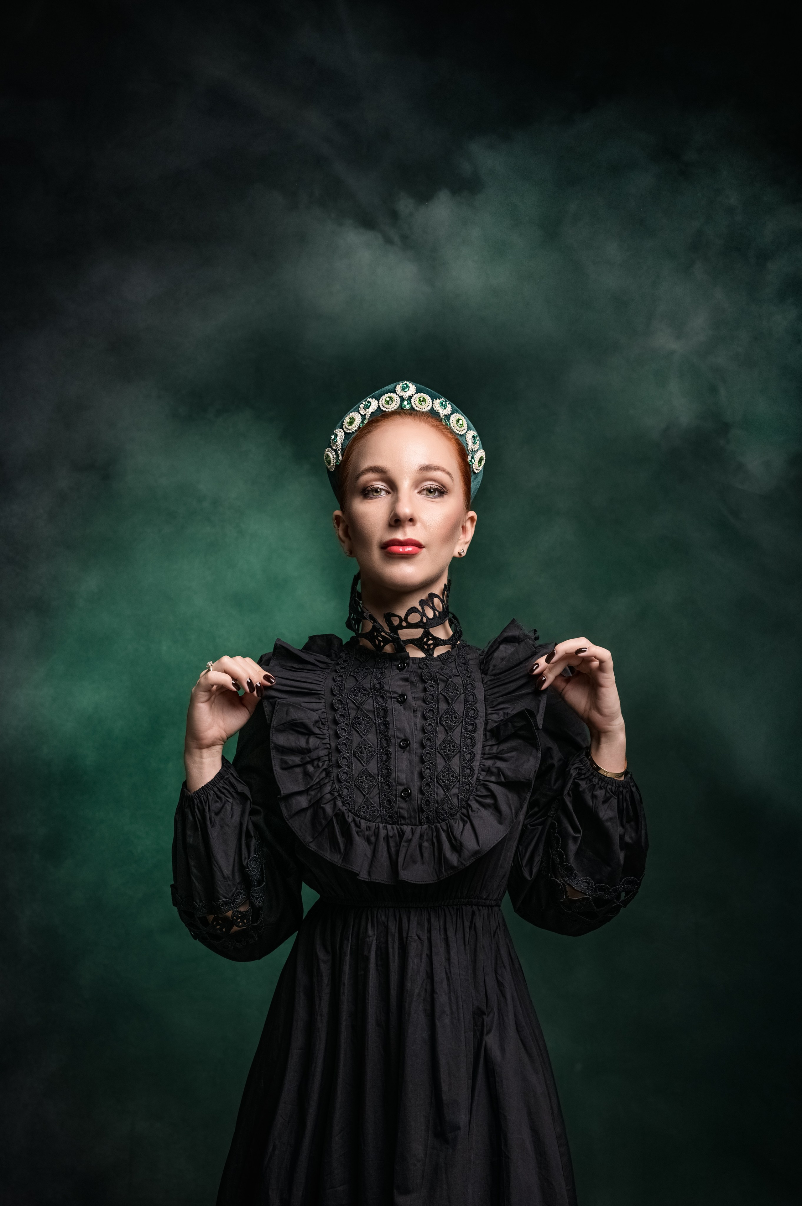 Студийная фотосессия в русском стиле для Веры. Фотограф Симферополь Крым Ольга Топоривская