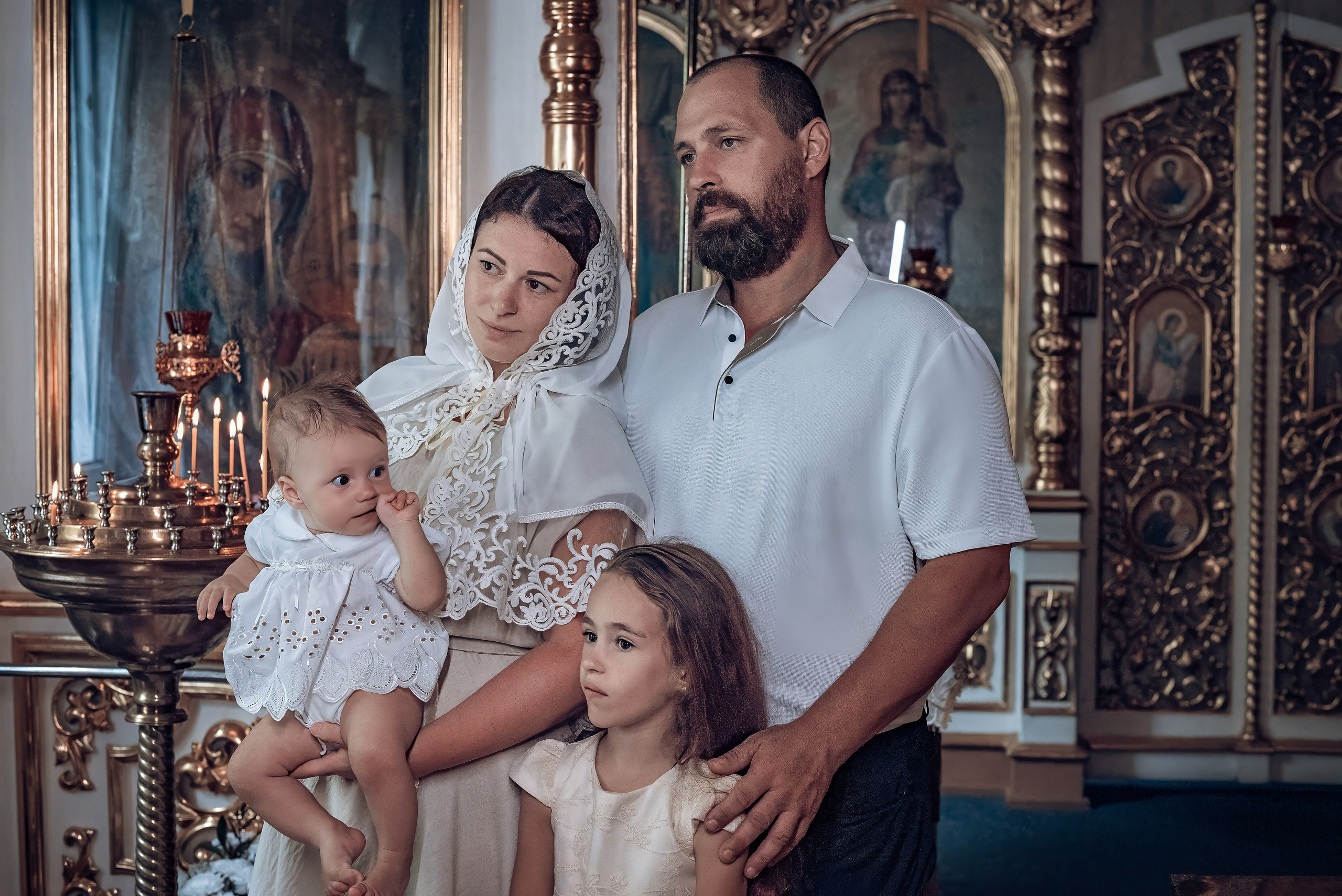 Съемка таинства крещения в храме Николая Чудотворца Красноярск. Фотографы крещения/венчания  Красноярск Татьяна и Вячеслав Переваловы