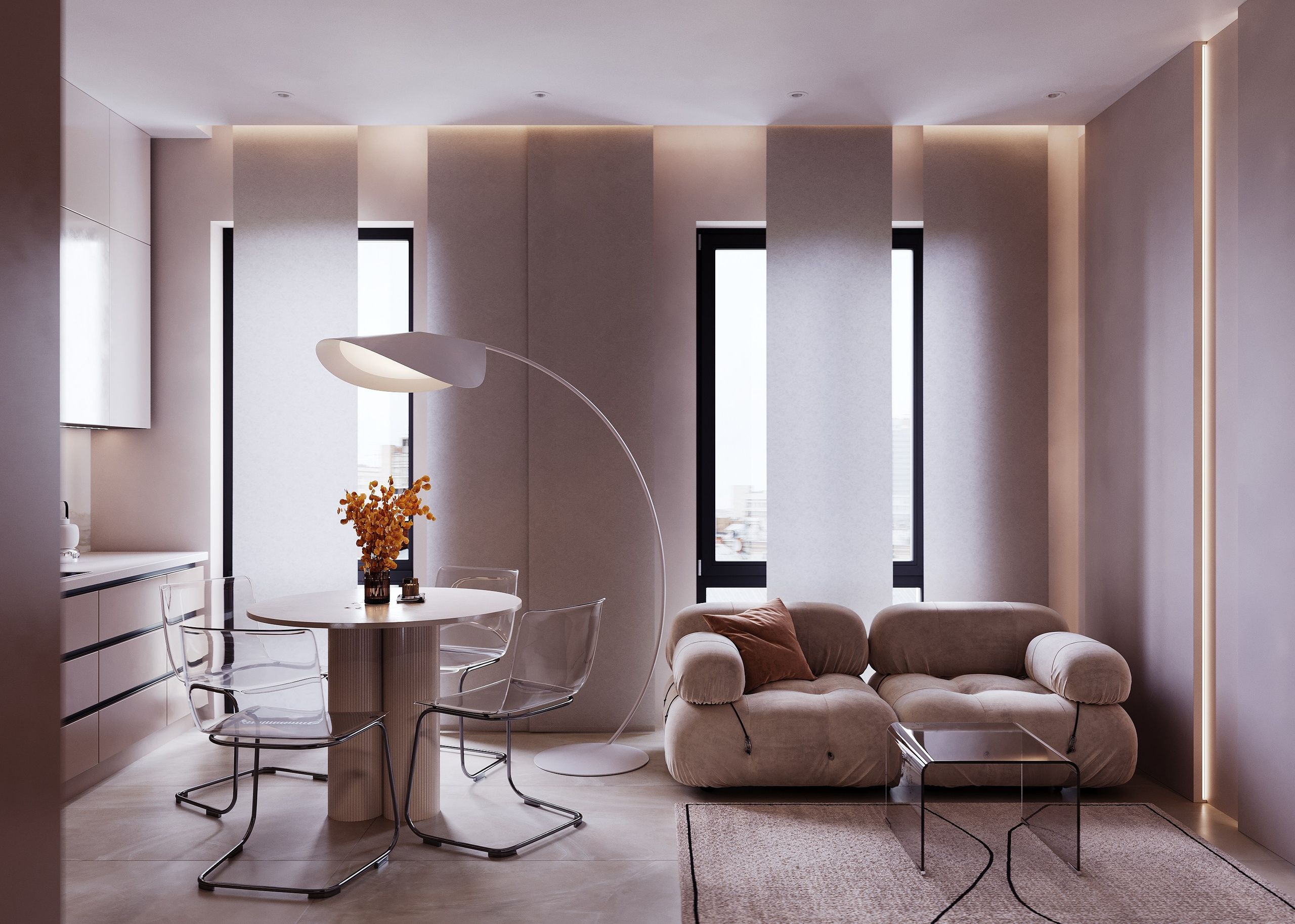 Павелецкая. 3D визуализация интерьера