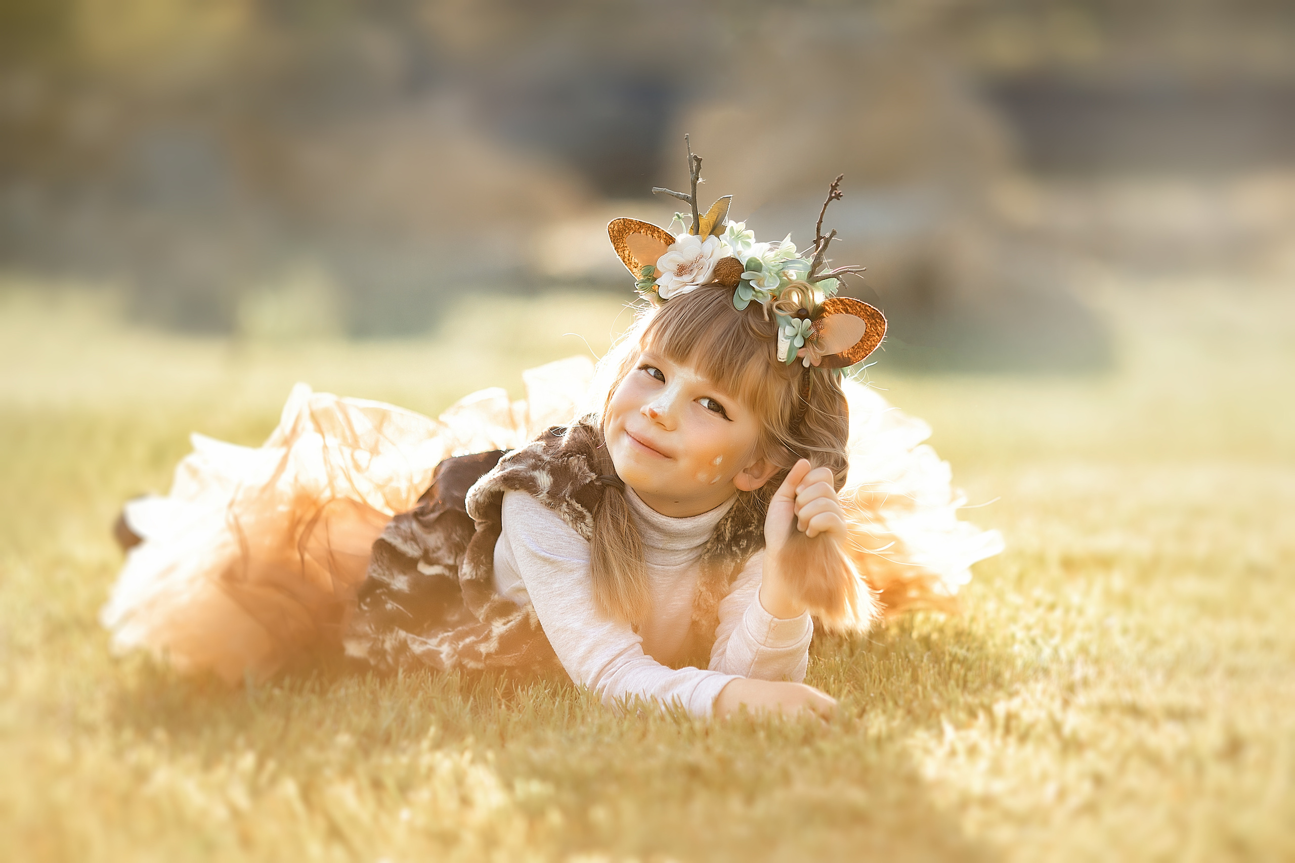 Сказочная фотосессия «Оленята». Художественный фотограф Анапа Александра Долбикова