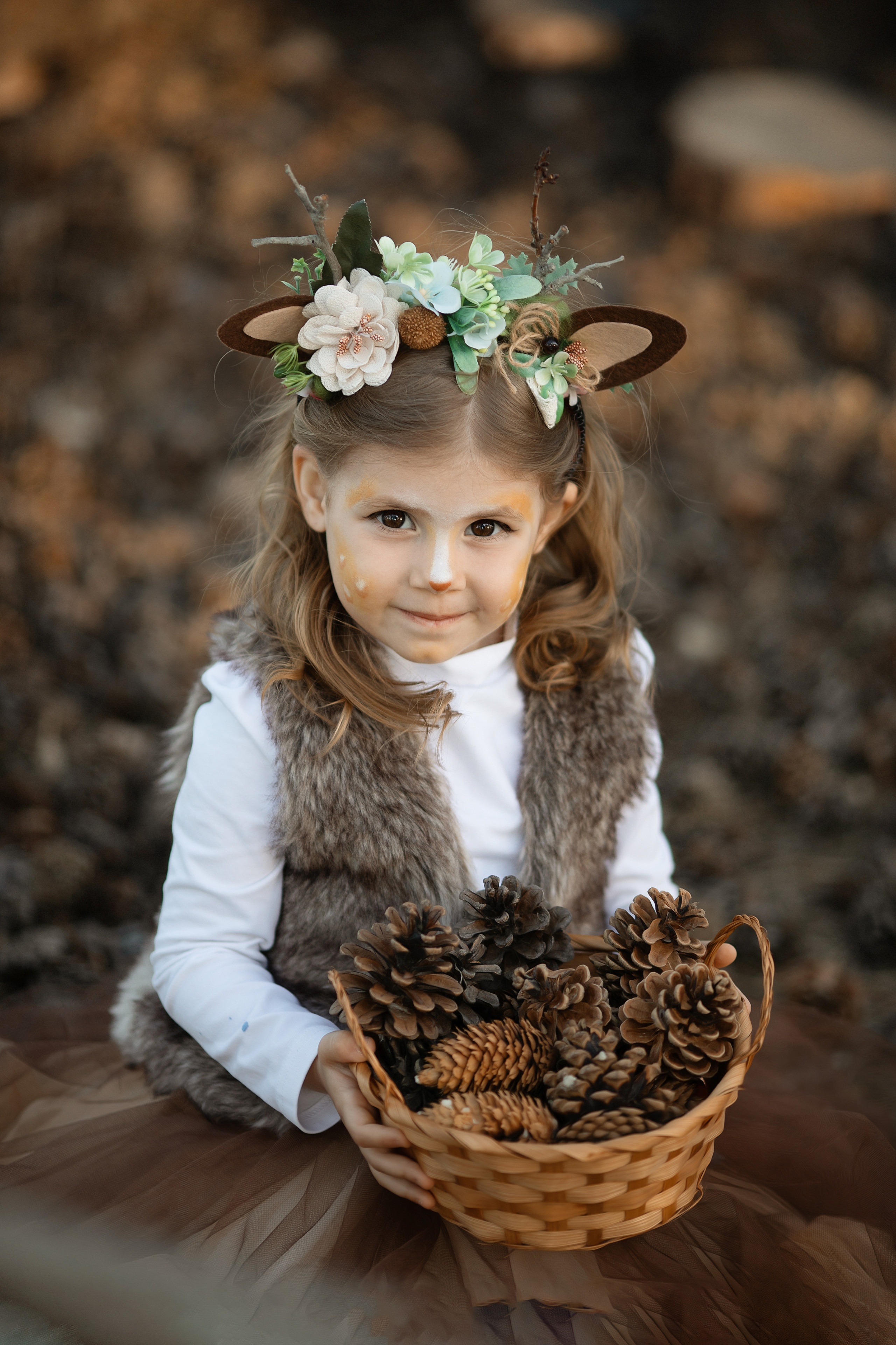 Сказочная фотосессия «Оленята». Художественный фотограф Анапа Александра Долбикова