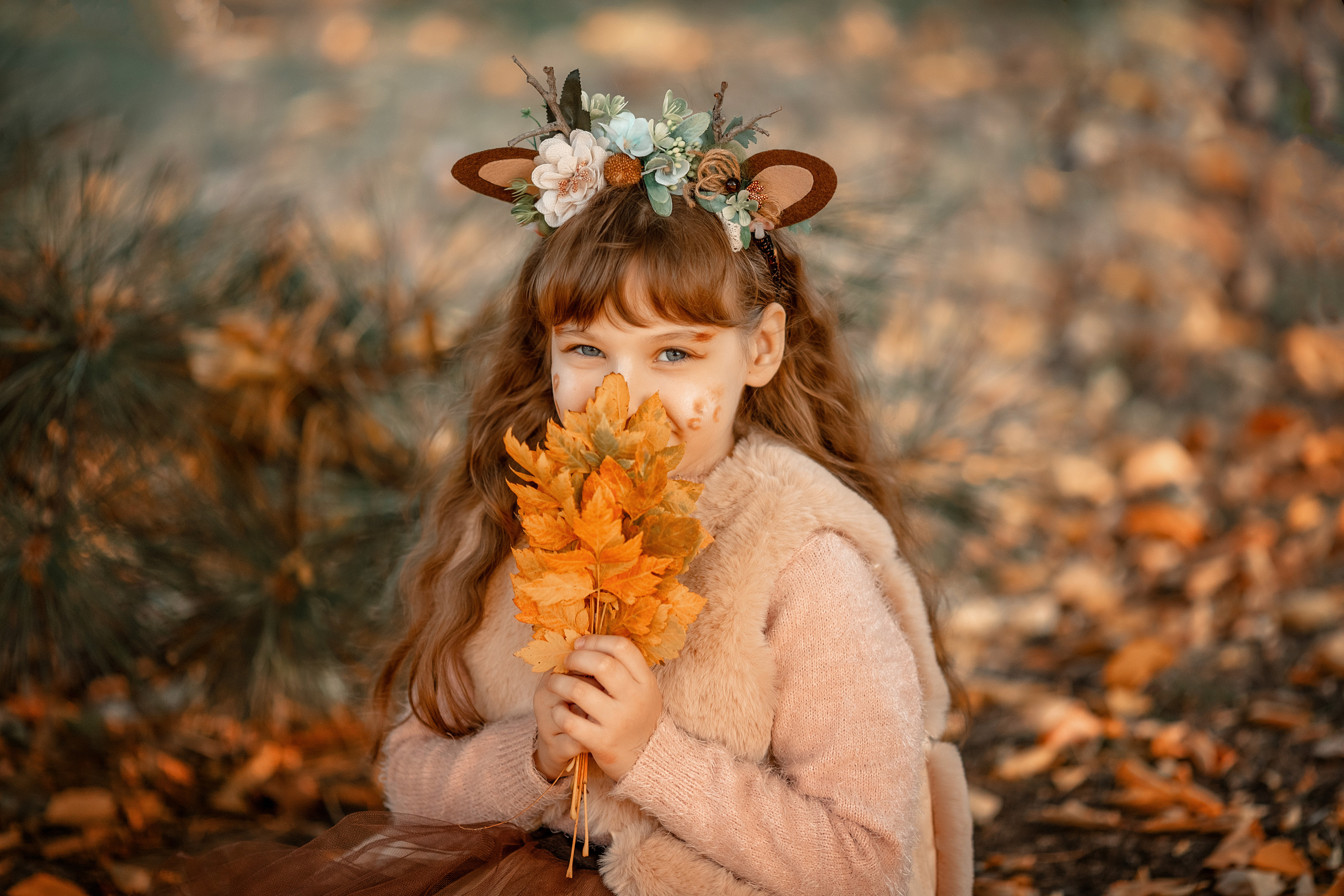 Сказочная фотосессия «Оленята». Художественный фотограф Анапа Александра Долбикова