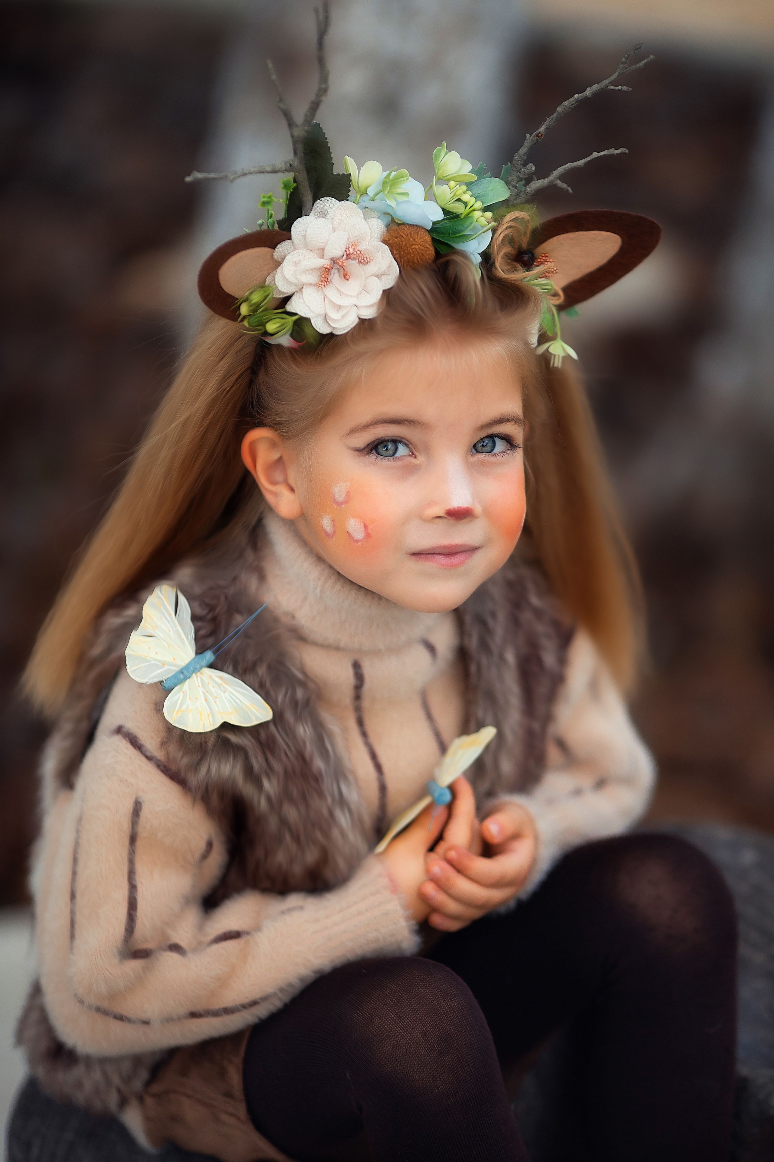 Сказочная фотосессия «Оленята». Художественный фотограф Анапа Александра Долбикова