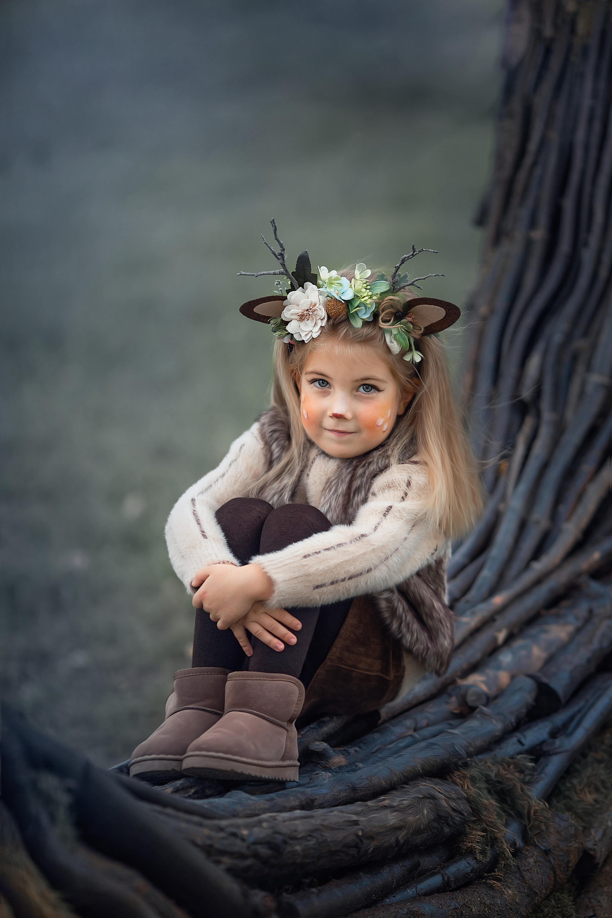 Сказочная фотосессия «Оленята». Художественный фотограф Анапа Александра Долбикова