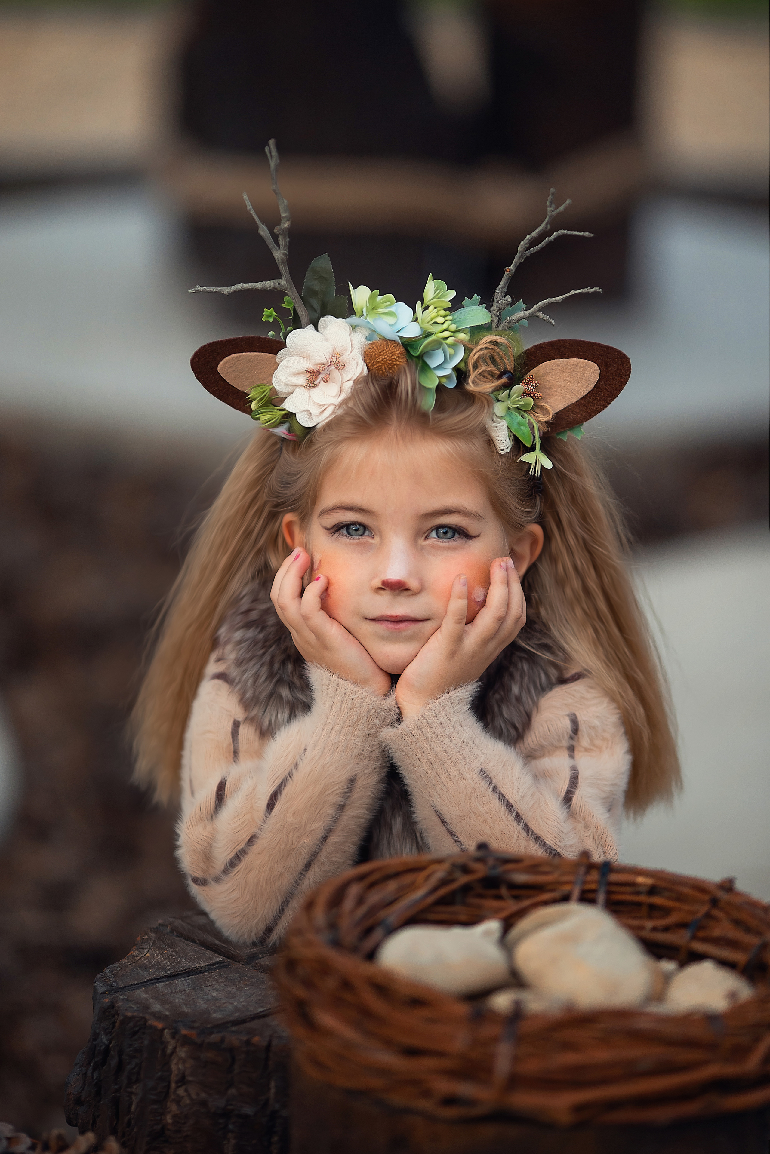 Сказочная фотосессия «Оленята». Художественный фотограф Анапа Александра Долбикова