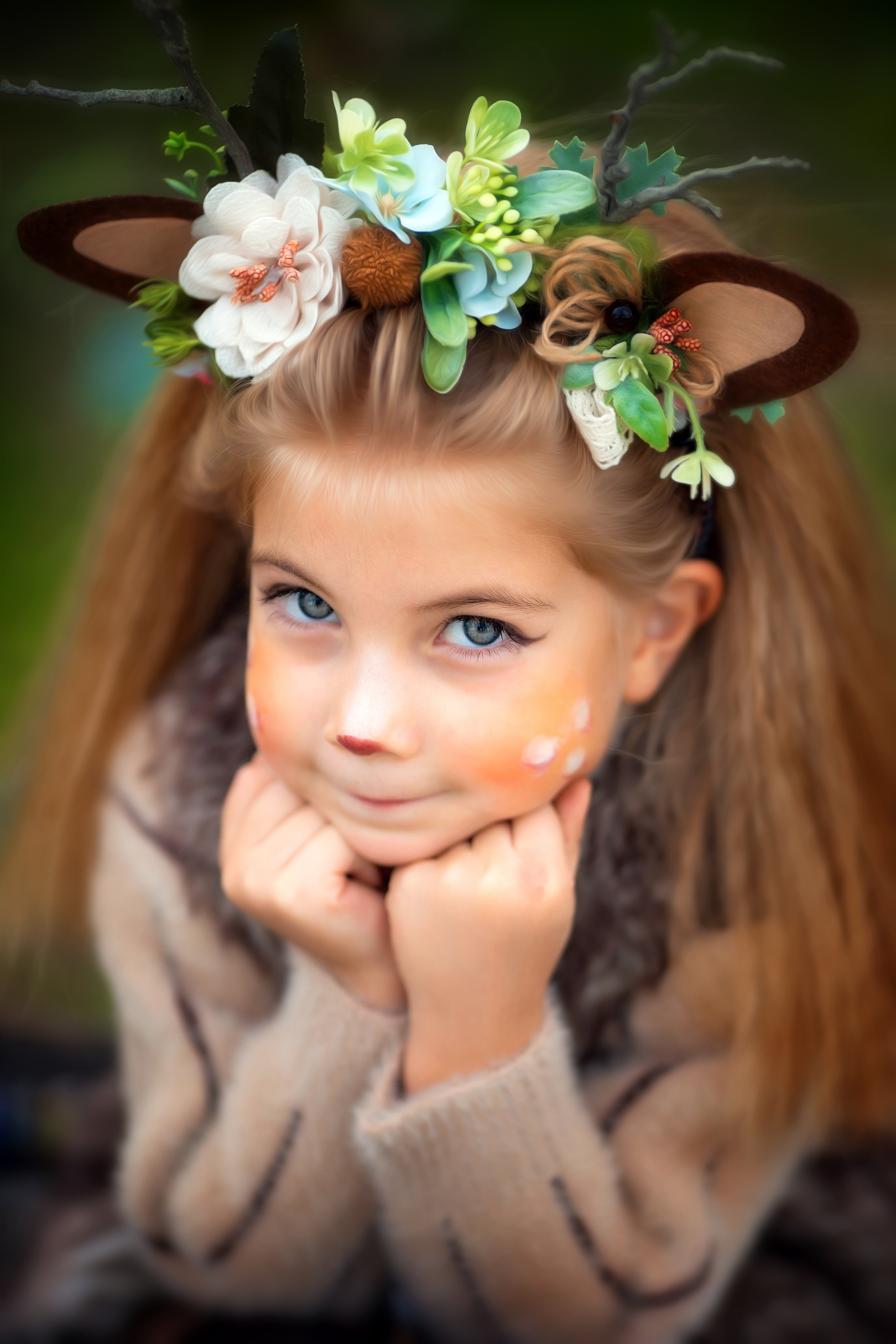 Сказочная фотосессия «Оленята». Художественный фотограф Анапа Александра Долбикова