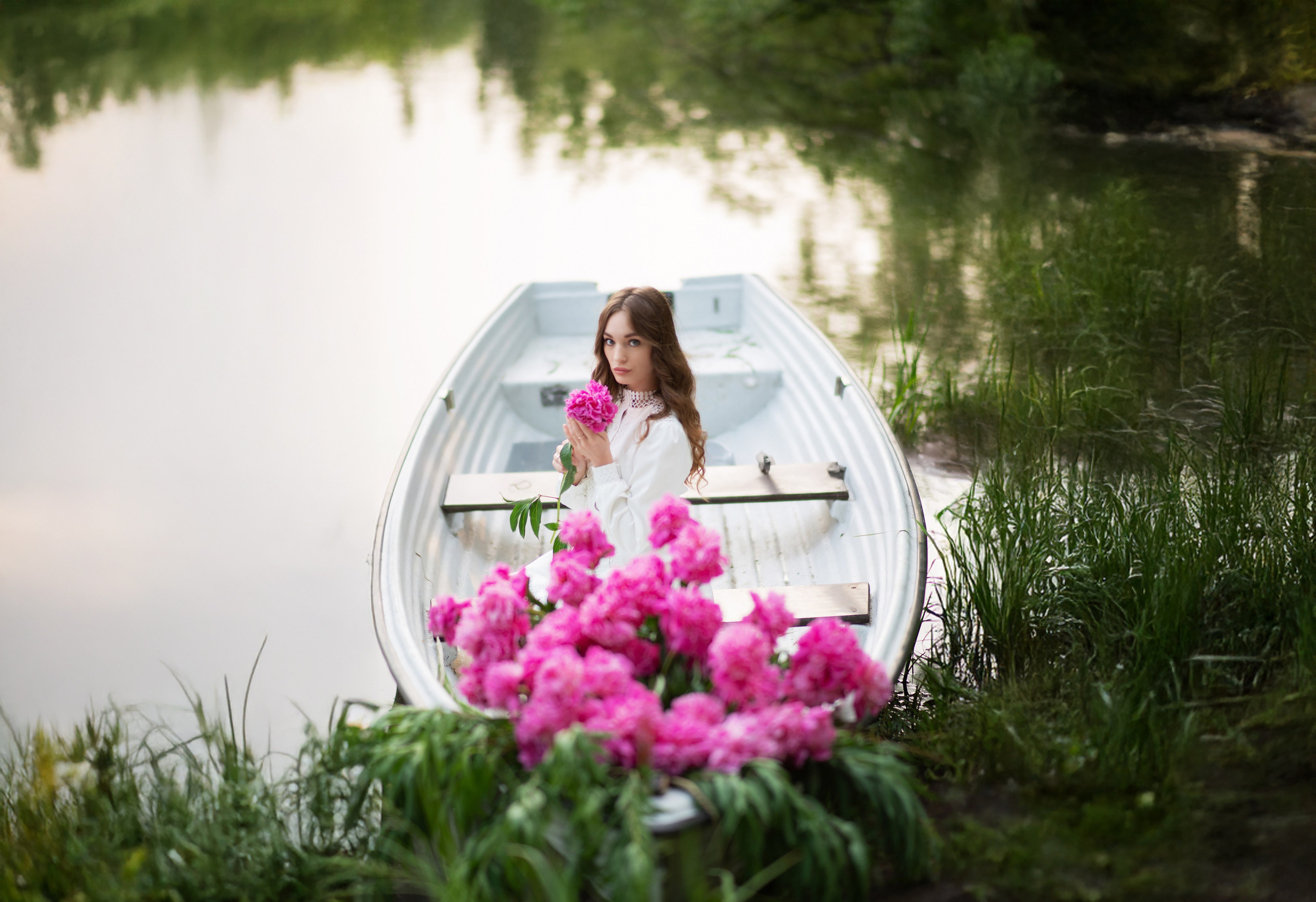 Фотопроект «Лодка с пионами». Детский и семейный фотограф Москва Рязань