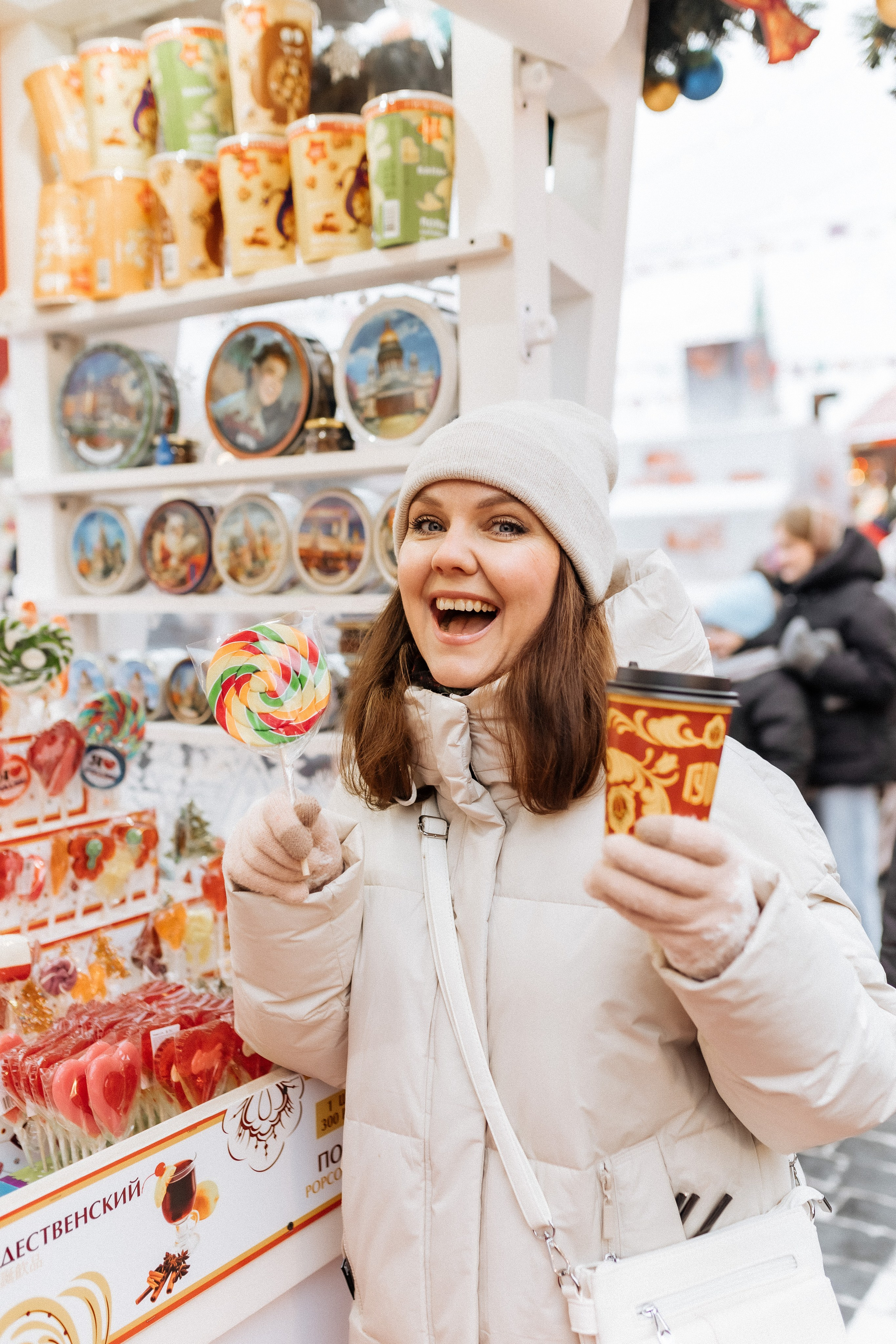 Новогодняя прогулка, ГУМ-ярмарка. Ира и Маша!. Профессиональный фотограф, Москва |Видное Елена Елизарова