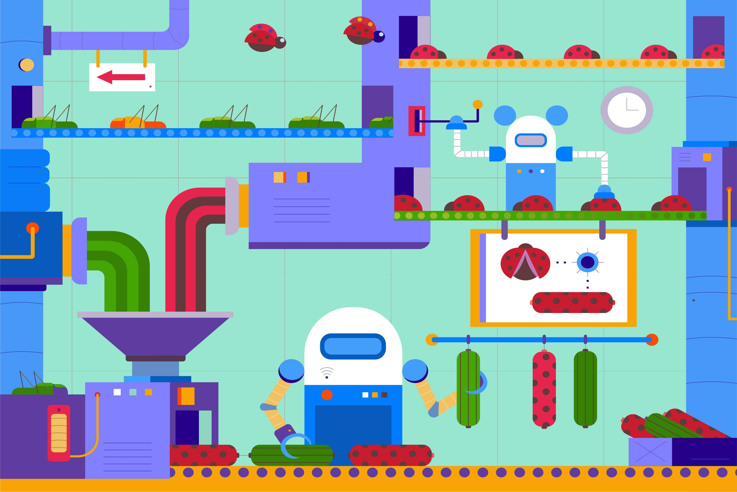 Иллюстрации & Еда будущего. Олеся Бакулина, графический дизайнер, иллюстратор