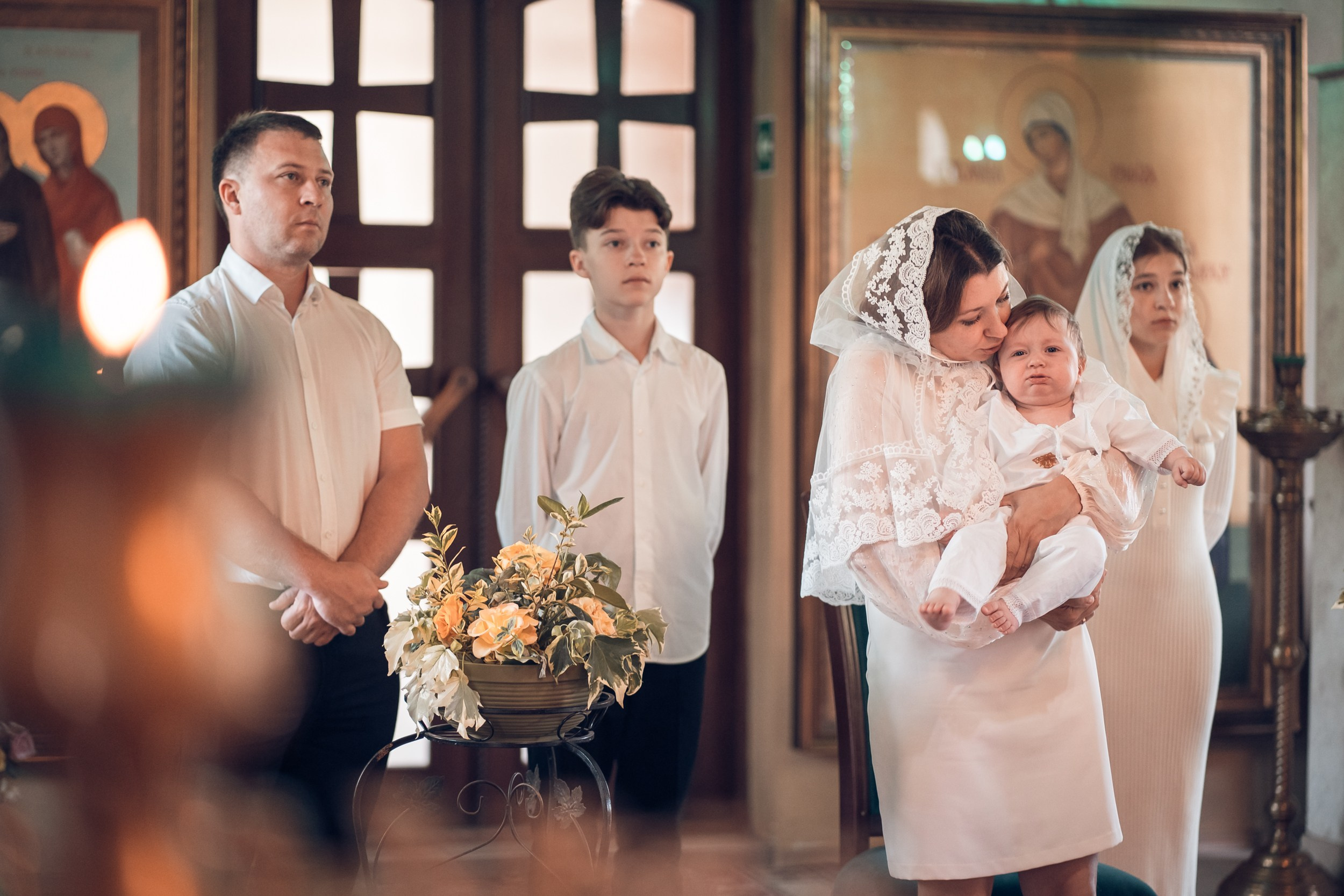 Крещение в храме Прп.Сергия Радонежского с. Орлиное. Церковный фотограф Севастополь