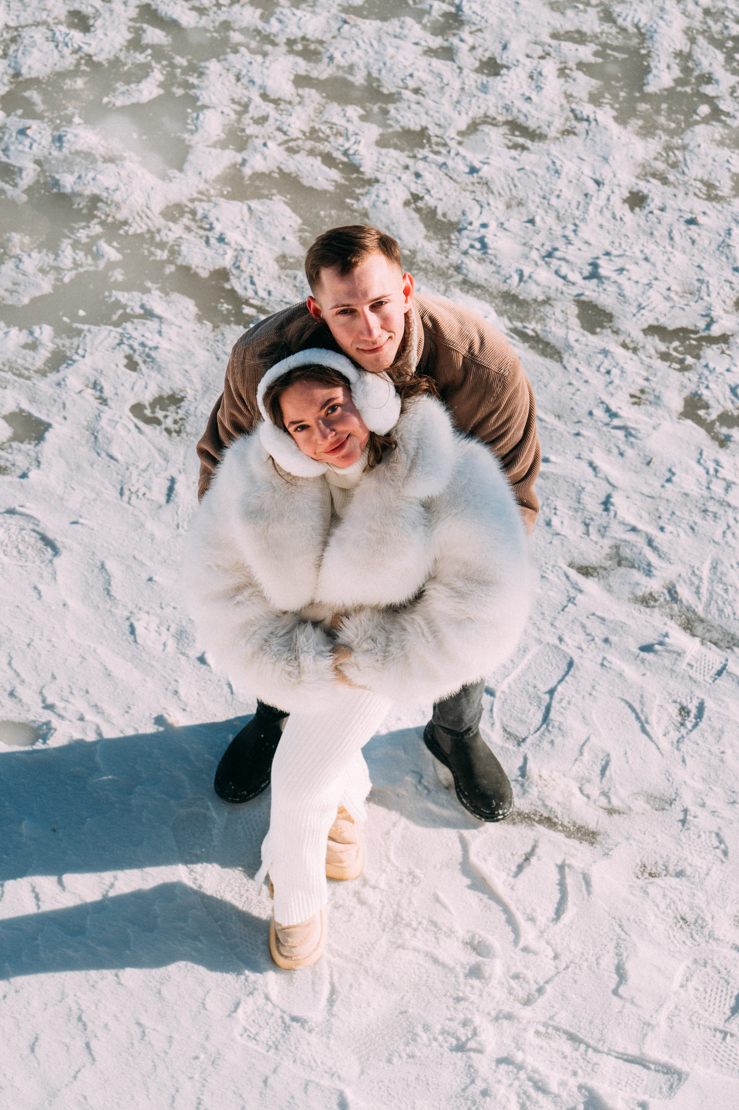 Лавстори на льду по рекам и каналам Санкт-Петербурга