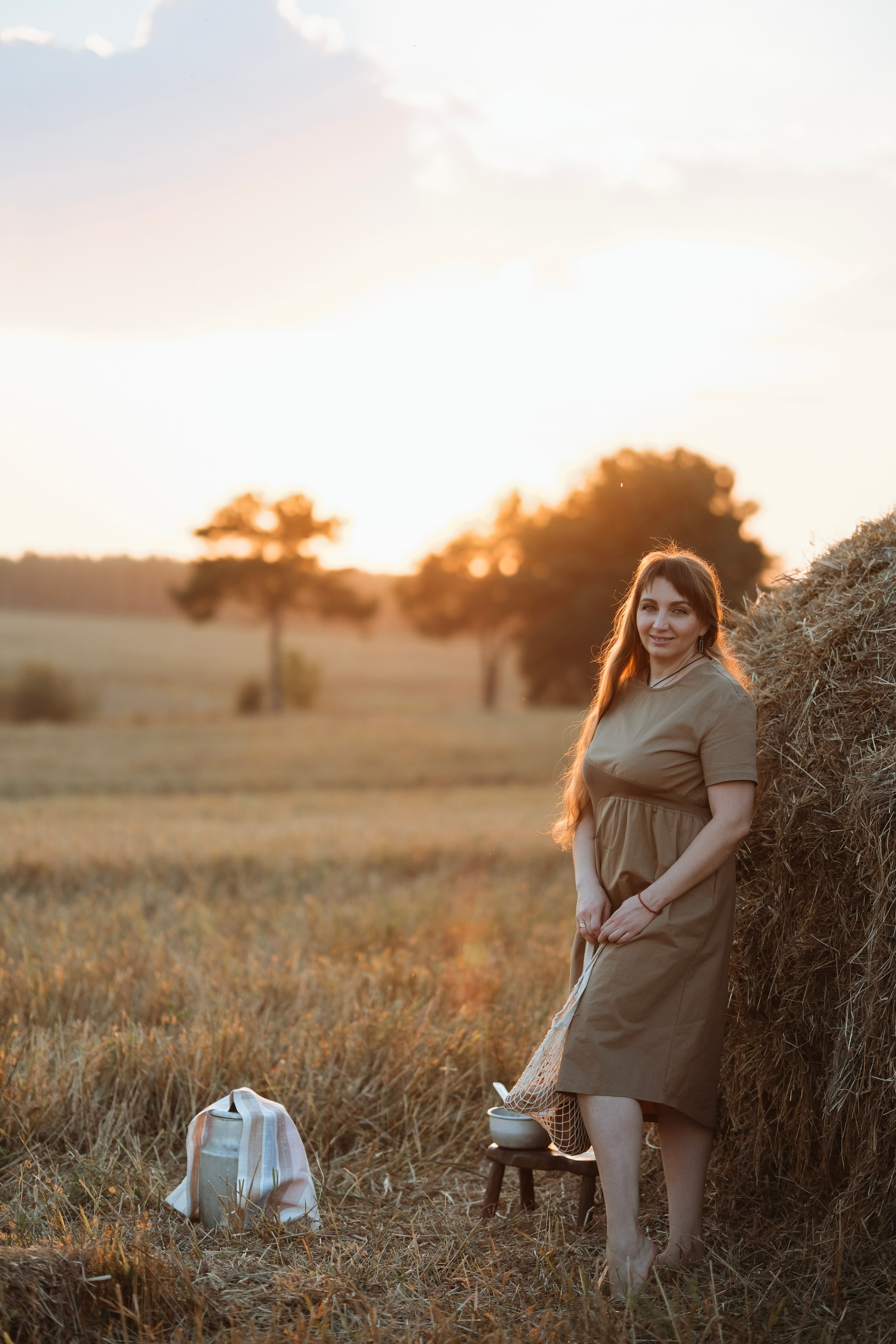 По полюшку. Фотограф новорожденных в Брянске Анжелика Прохоренкова