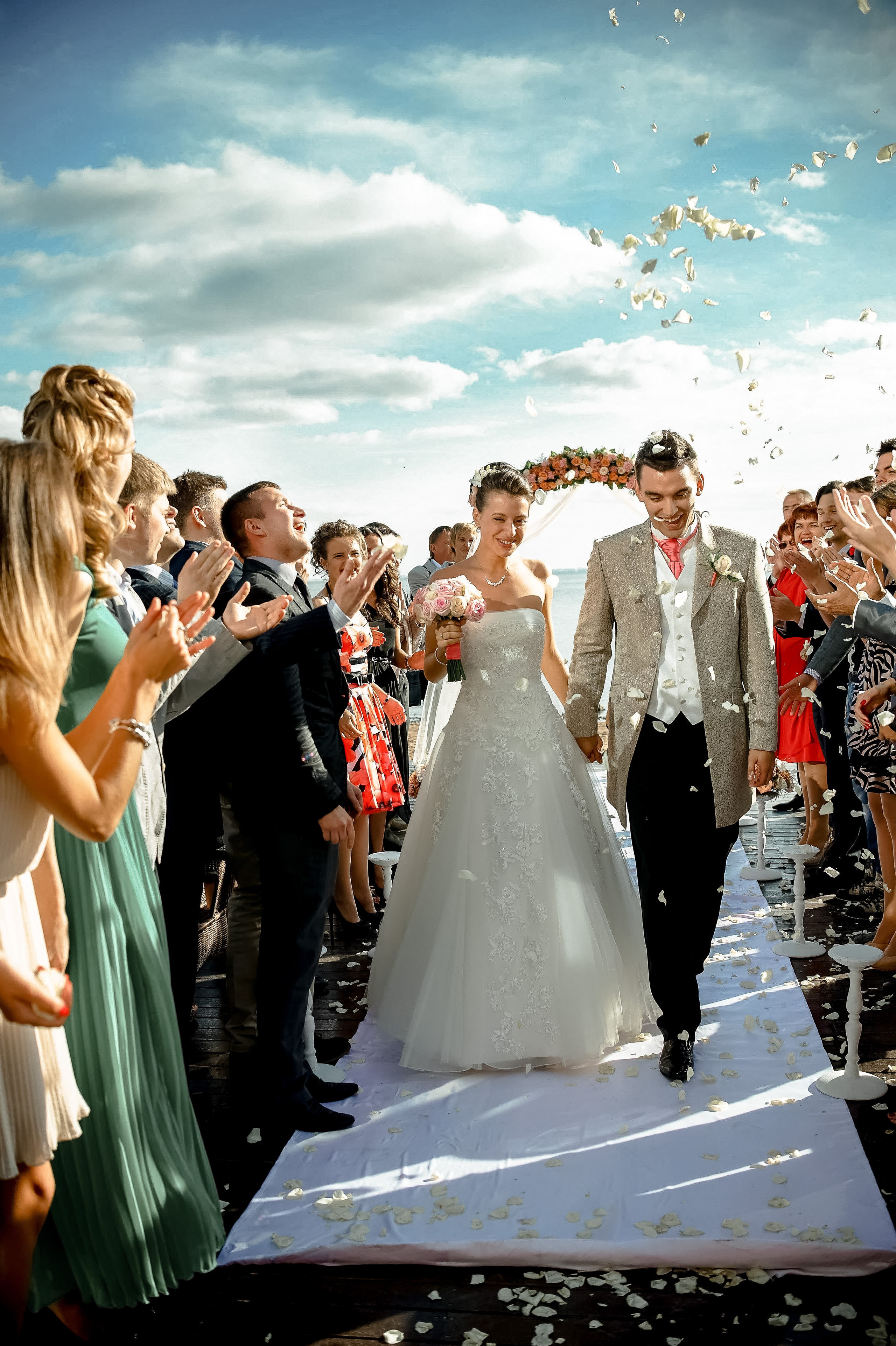 Маргарита и Алексей (выездная регистрация, фотосессия на Финском заливе, в яхт-клубе на закате). Портретный, семейный и свадебный фотограф в Санкт-Петербурге и в Пушкине Ширяев Денис