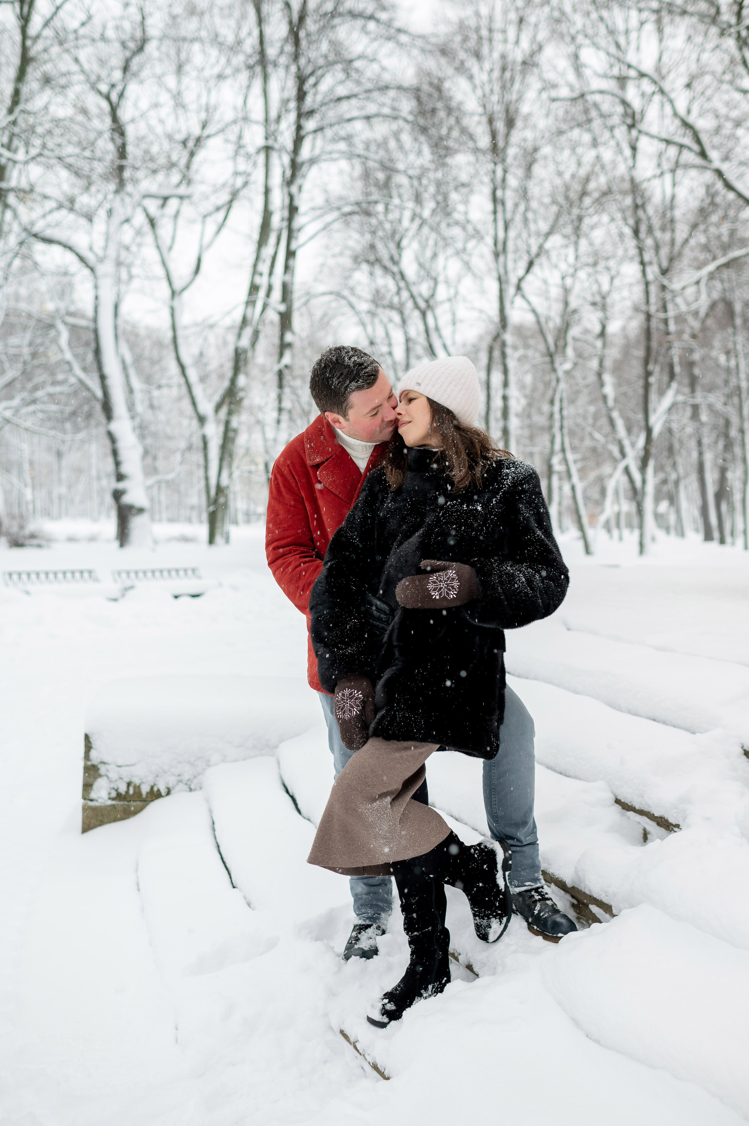 Зимняя прогулка Валерия, Андрей и Егор. Портретный, семейный и свадебный фотограф в Санкт-Петербурге и в Пушкине Ширяев Денис