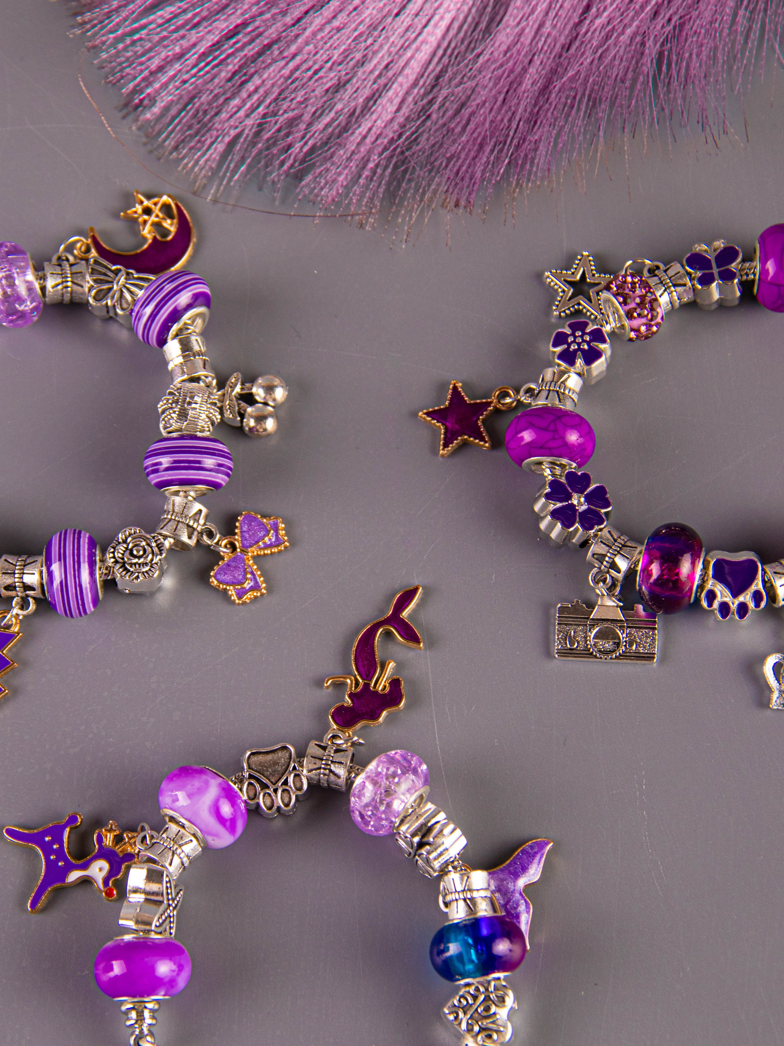 Набор по созданию браслетов (фиолетовый). «Матрица»