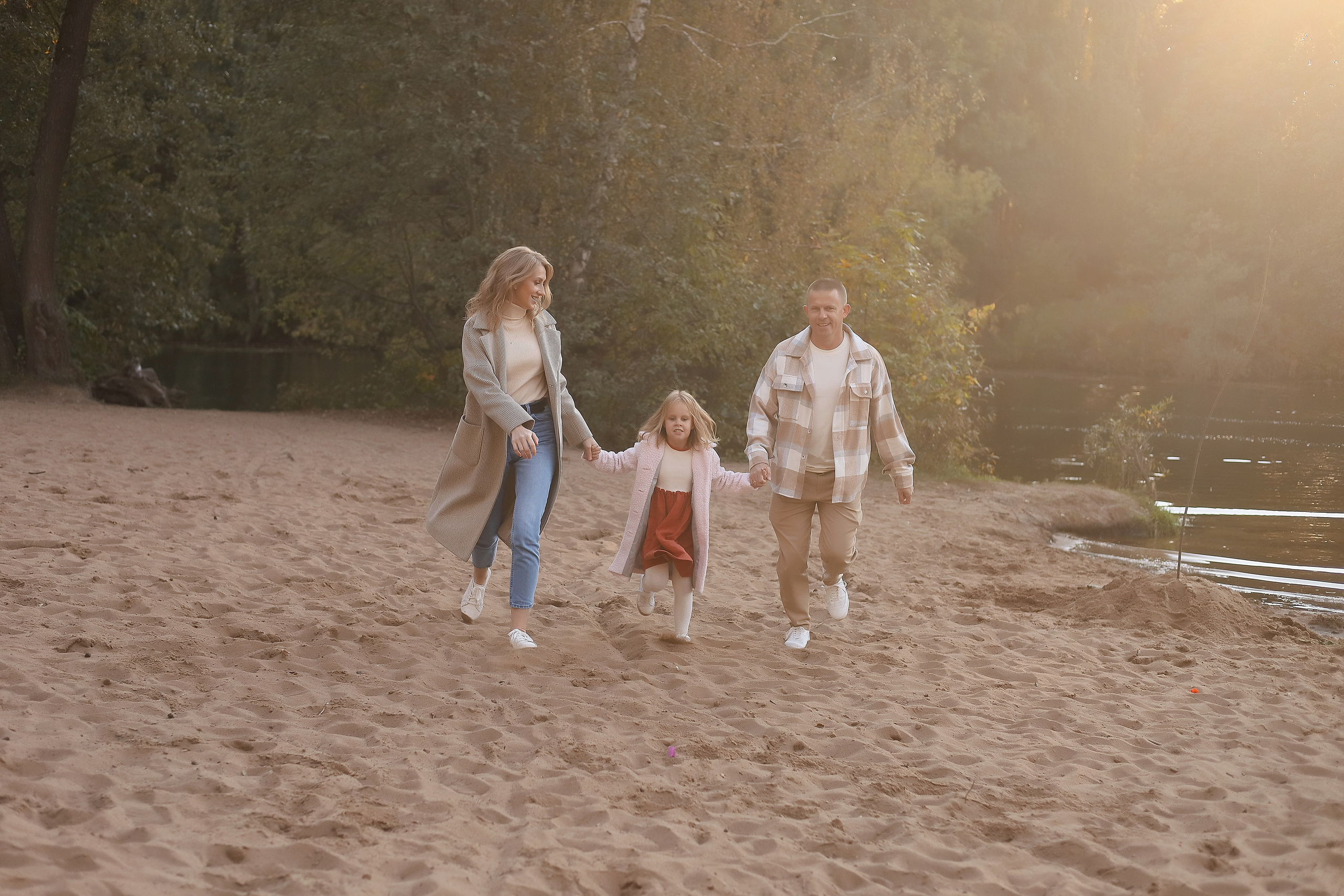 Надя, Женя и Ариана. Серебряный бор. Фотограф Москва Лара Чайка