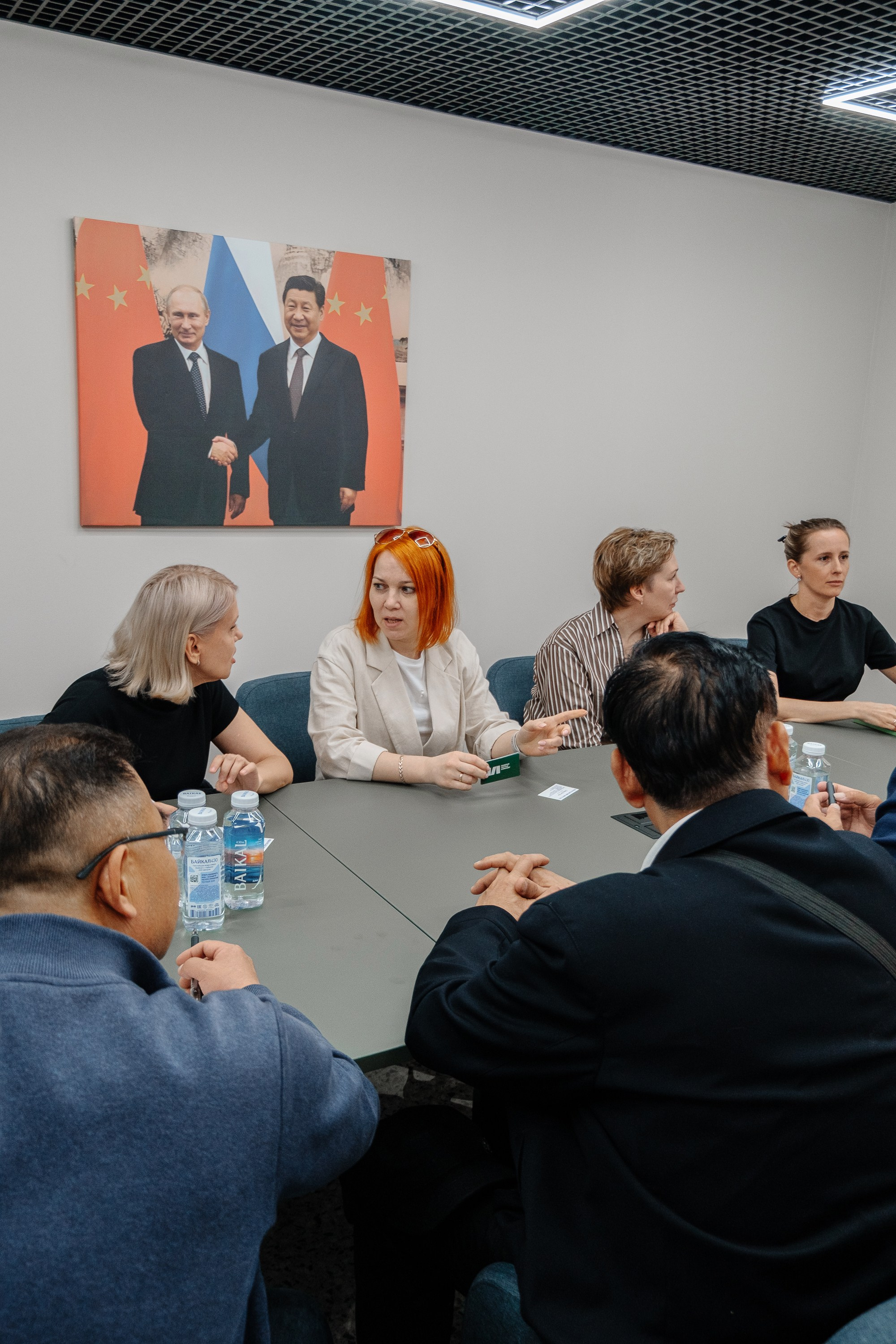 Делегация Китая в Ивановской текстильной компании