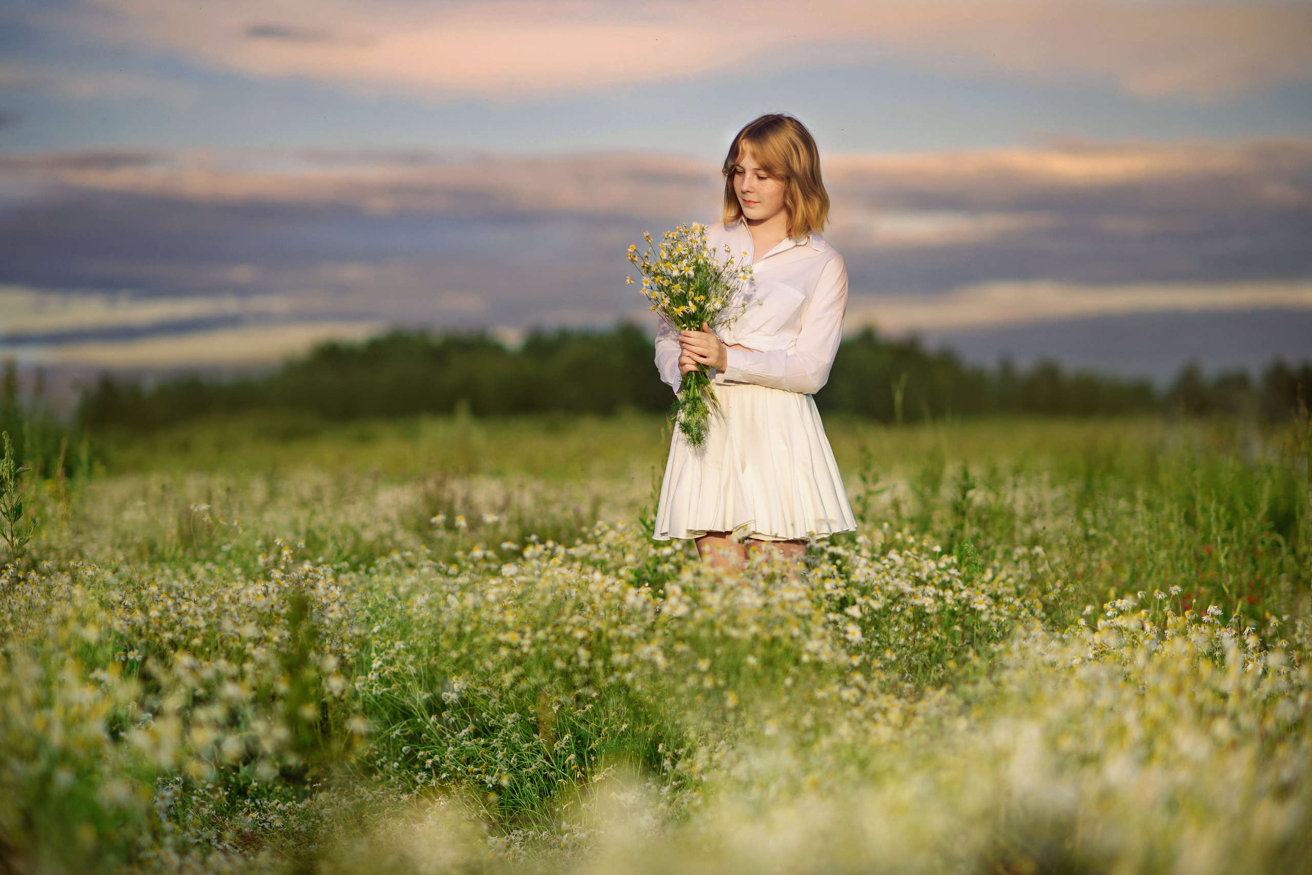 Злата.Ромашки. Школьный, фэшн фотограф в Тюмени и в России Ирина Королева