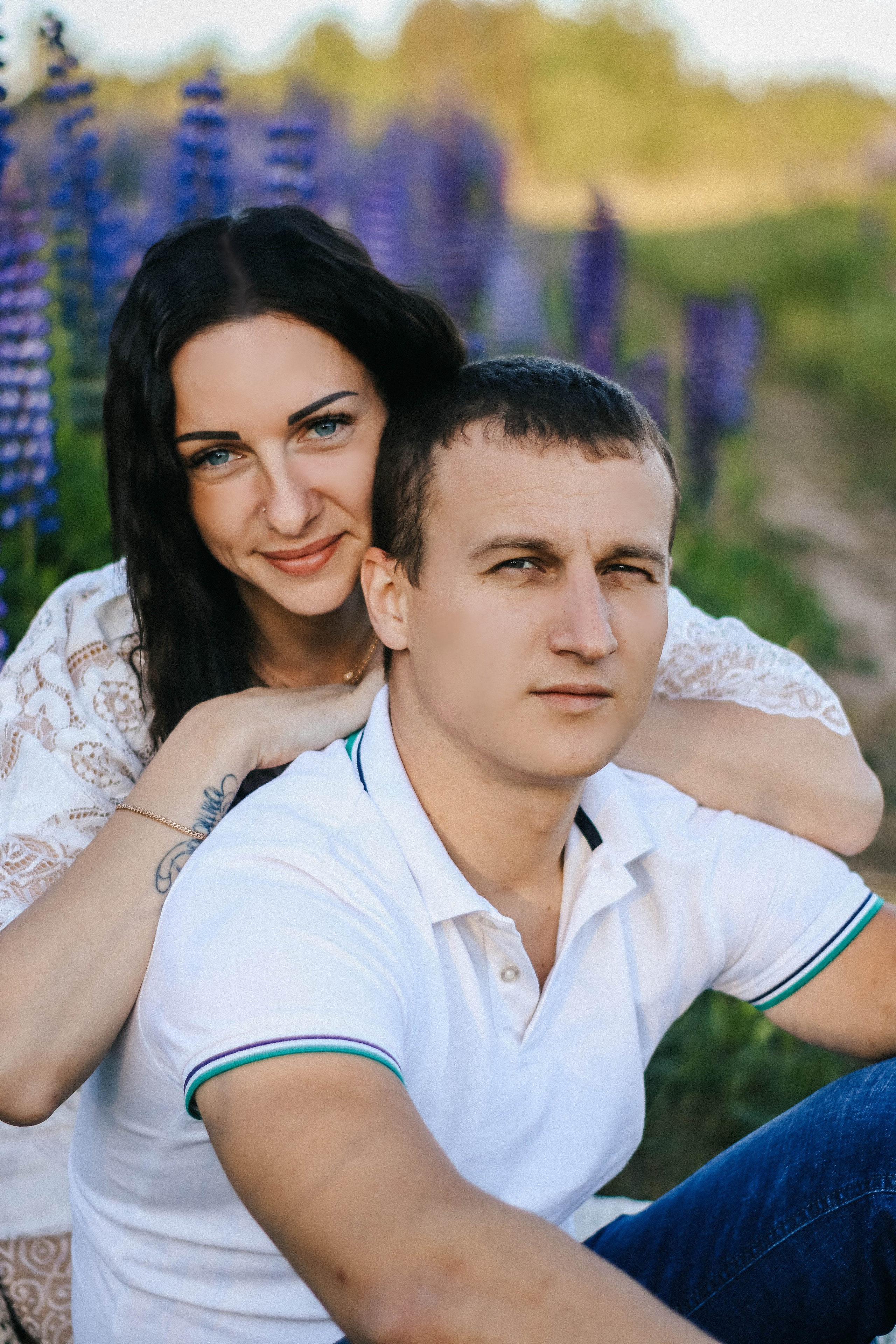 Фотосессия в люпинах. Фотограф Дарья Маташкова