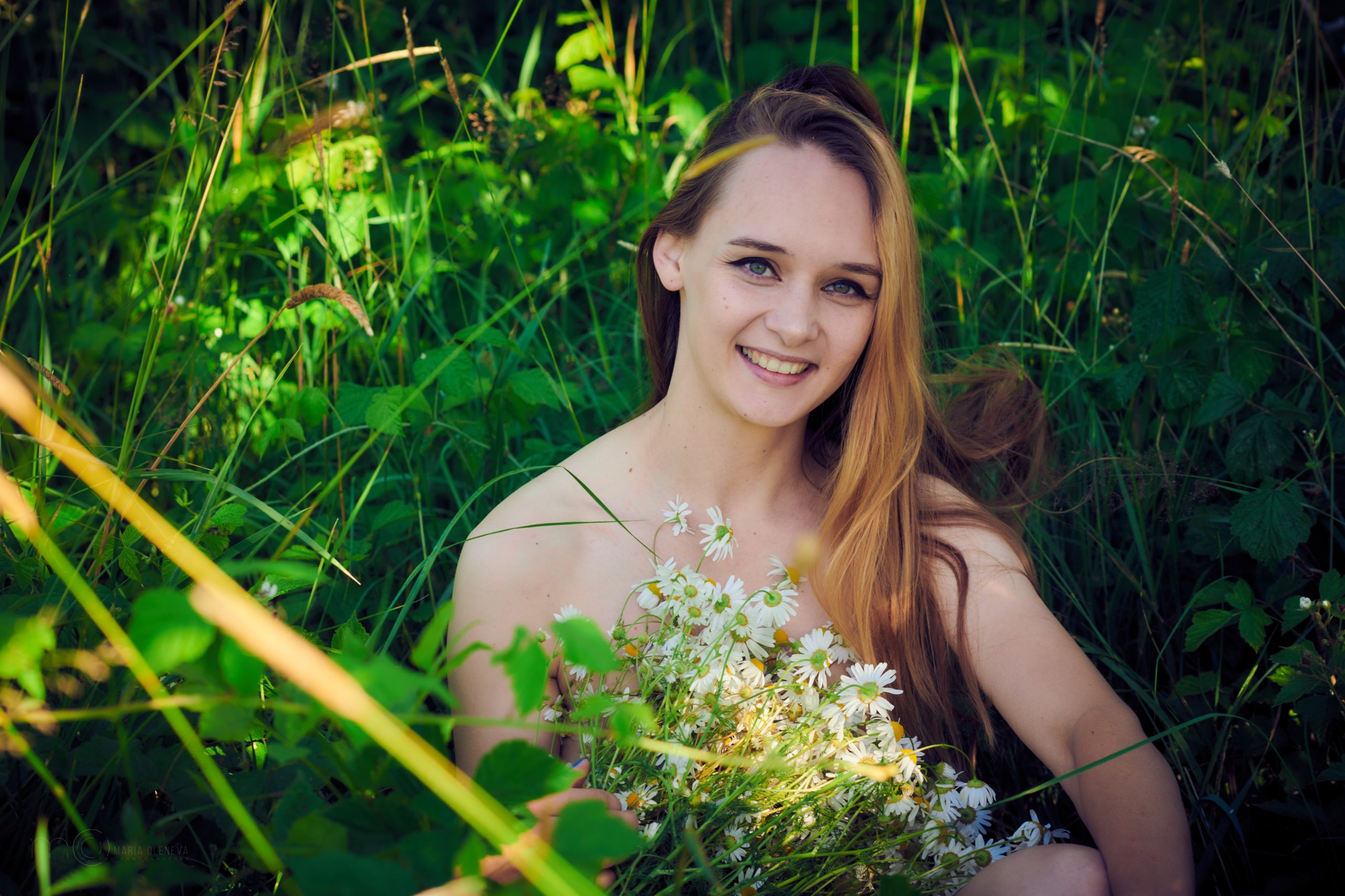 В ромашках. Фотограф Мария Оленева