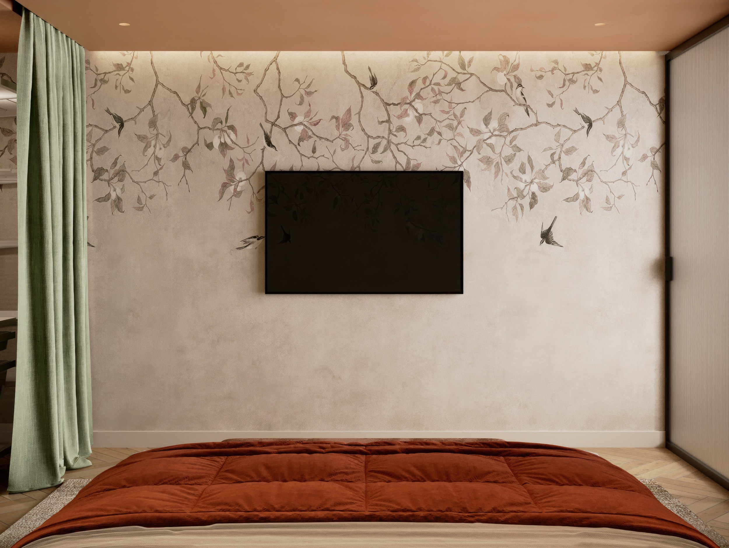 Уютная цветная квартира со вторым светом. Дизайнер интерьера в Москве Ирина Собыленская