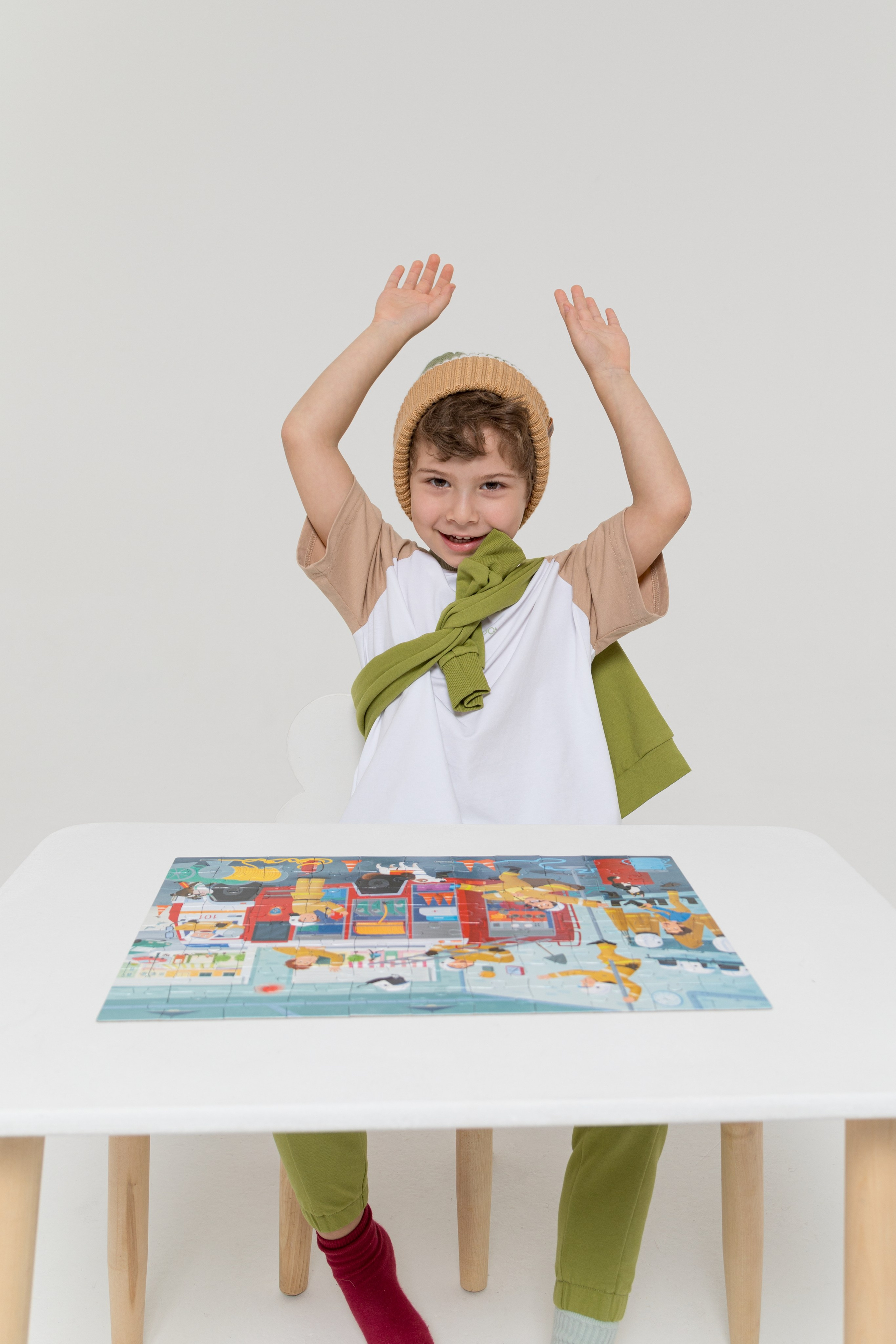 Имиджевая и каталожная съёмка для бренда детских пазлов. Детский и контент фотограф Надя Волкова Санкт-Петербург