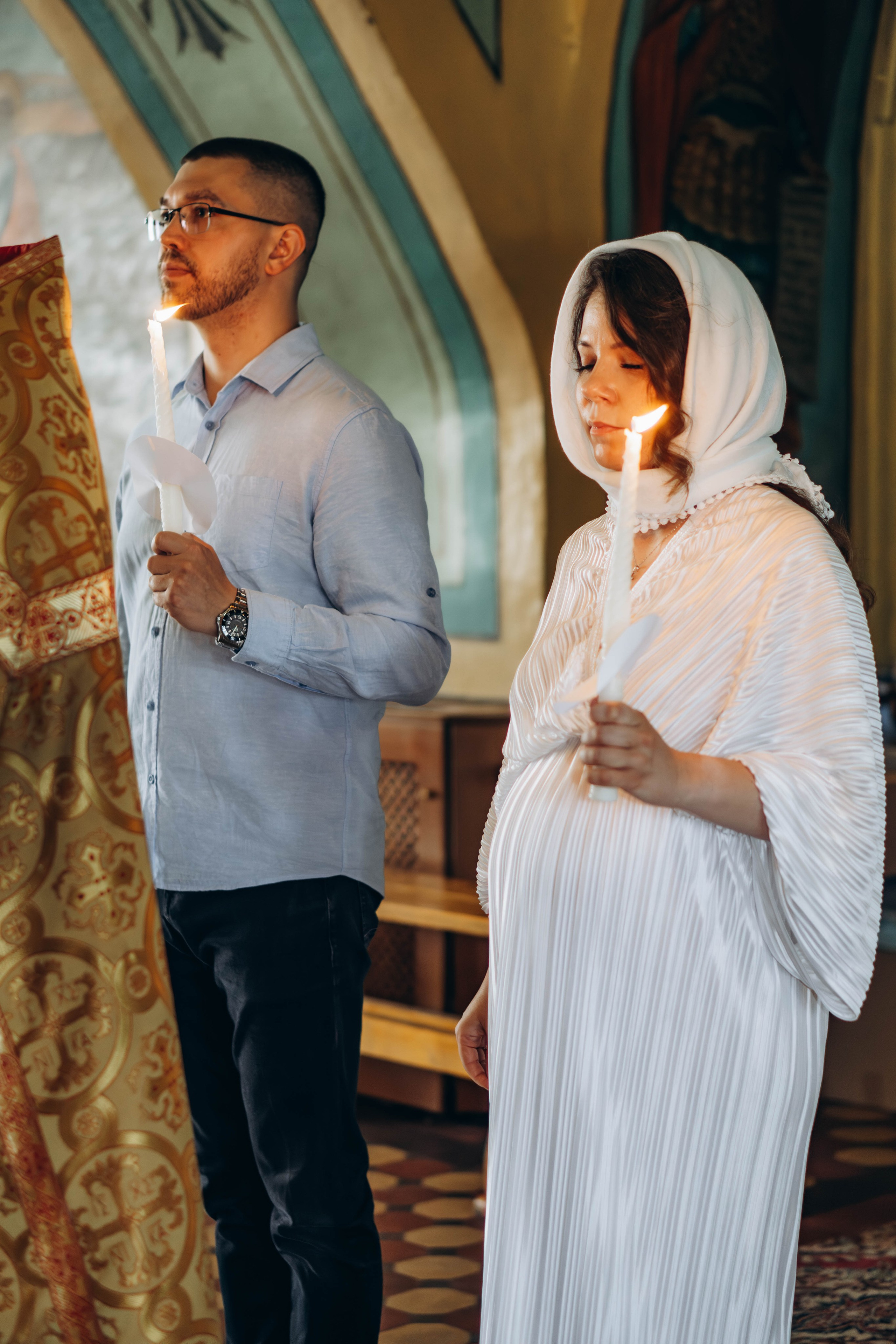 Венчание Алексея и Яны Церковь Рождества Христова. Фотограф Москва Валерия Веденина