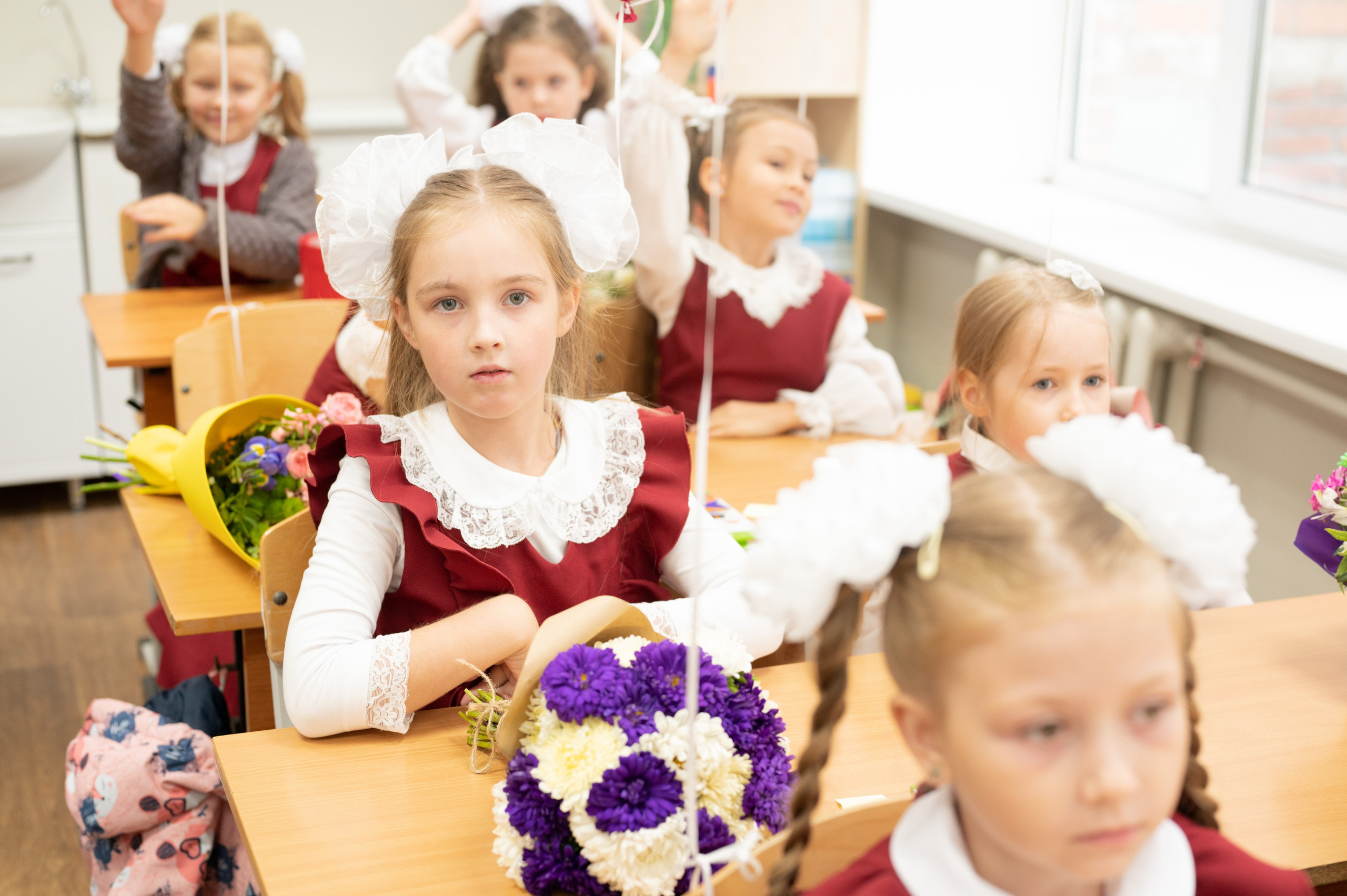 1 сентября 1 К 16 гимназия репортаж, линейка +в классе. Фотограф новорожденных, семейный детский в Тюмени Татьяна Морозова