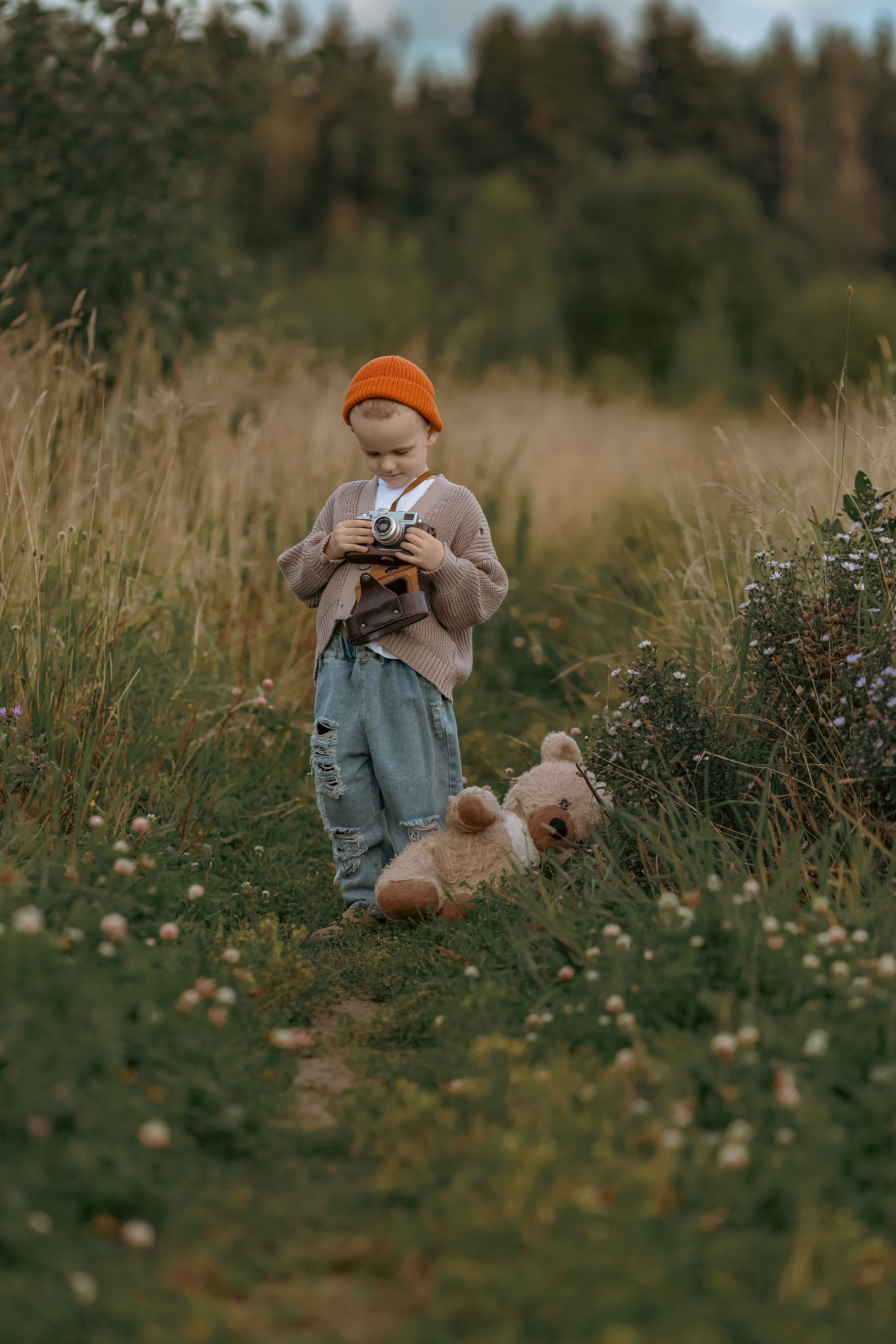 Фотоохота на медведя от Матвея. Детский и семейный фотограф Евгения Вахнеева Москва Зеленоград