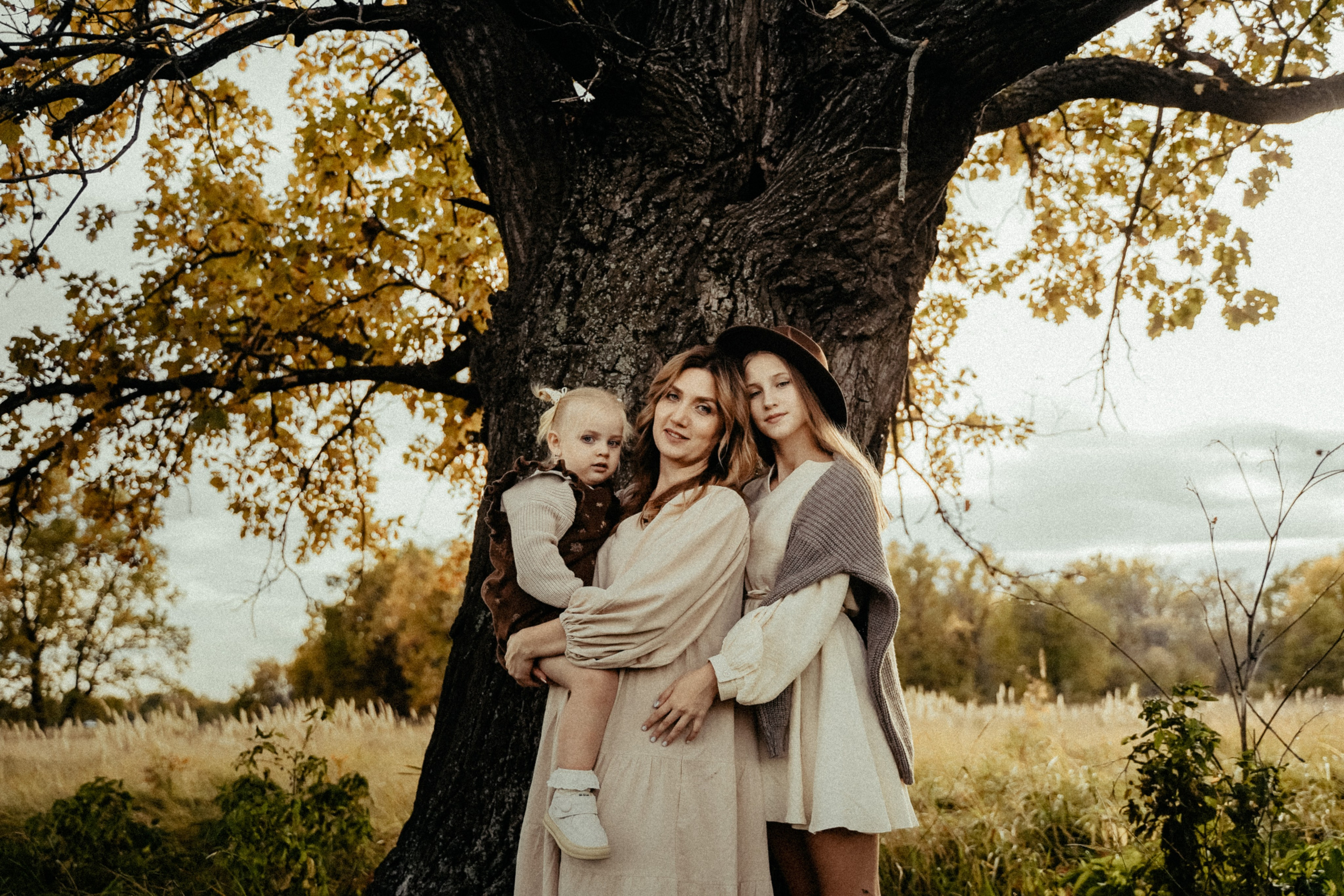 Семья на природе