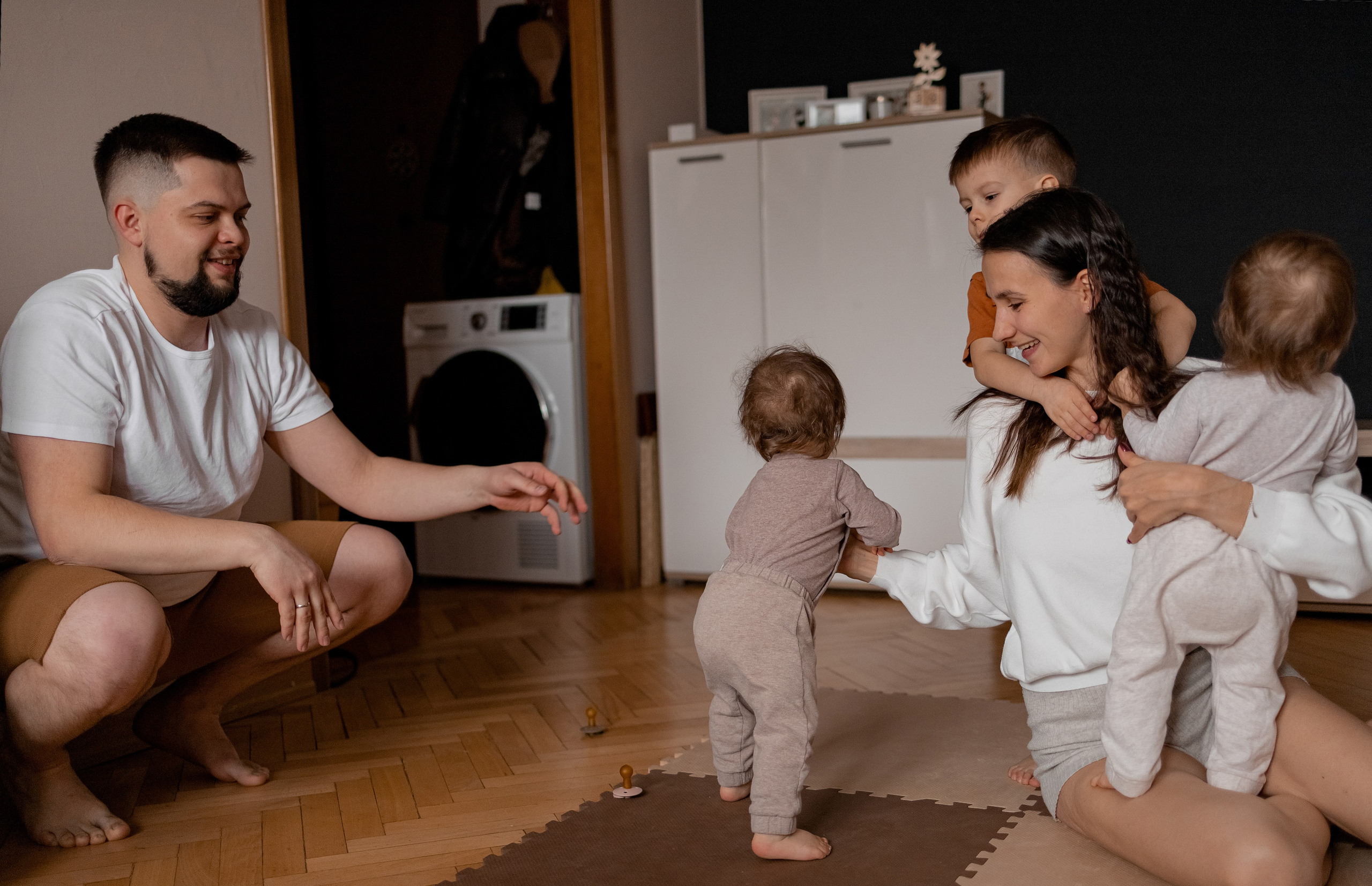 Николай, Ирина, Денис, Вика, Ника. Фотограф беременности и материнства в Москве Мария Менендес-Гонсалес