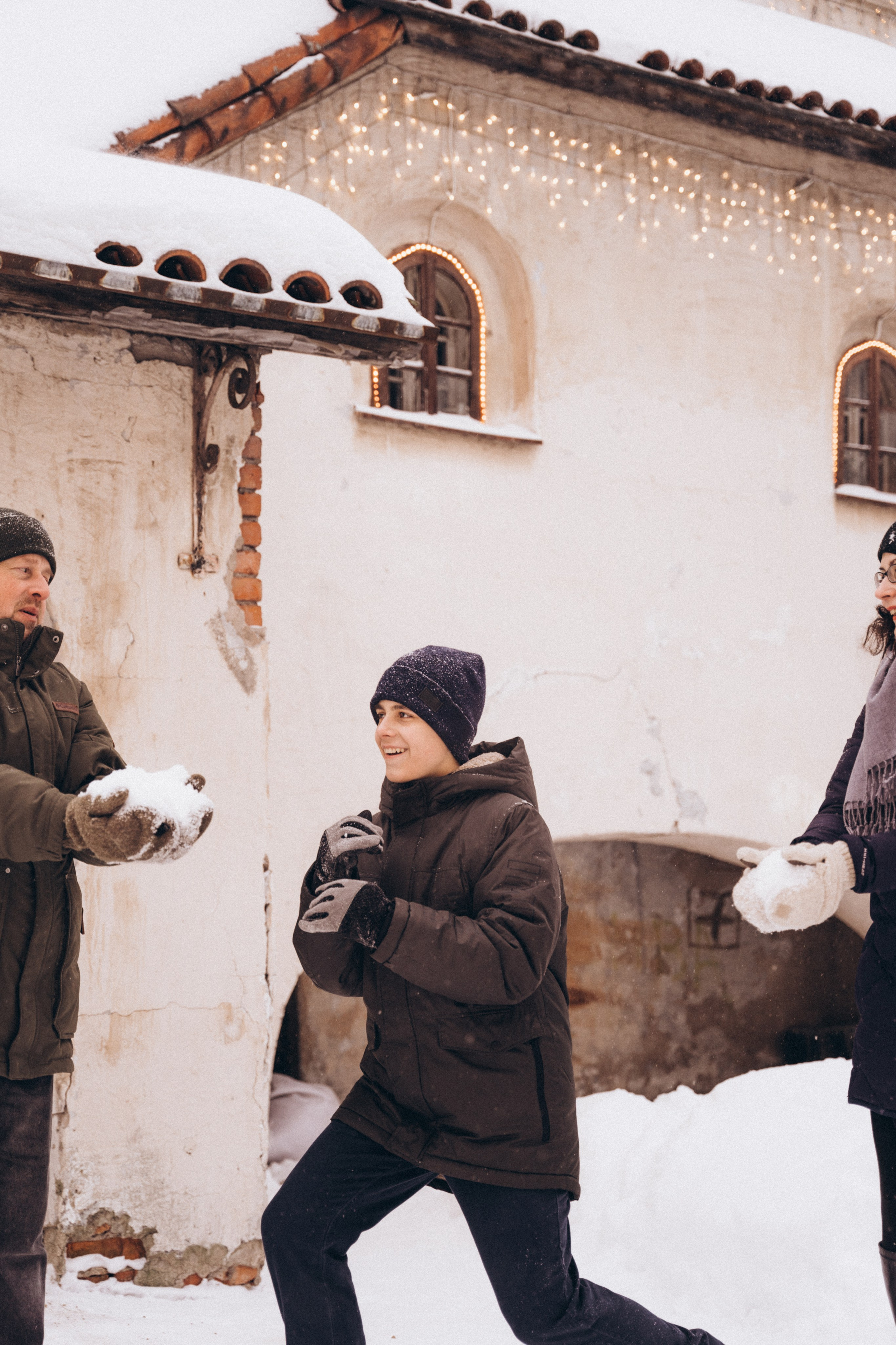 Январская прогулка: Даня, Елена и Андрей. Фотограф в Ульяновске Александра Григоровских