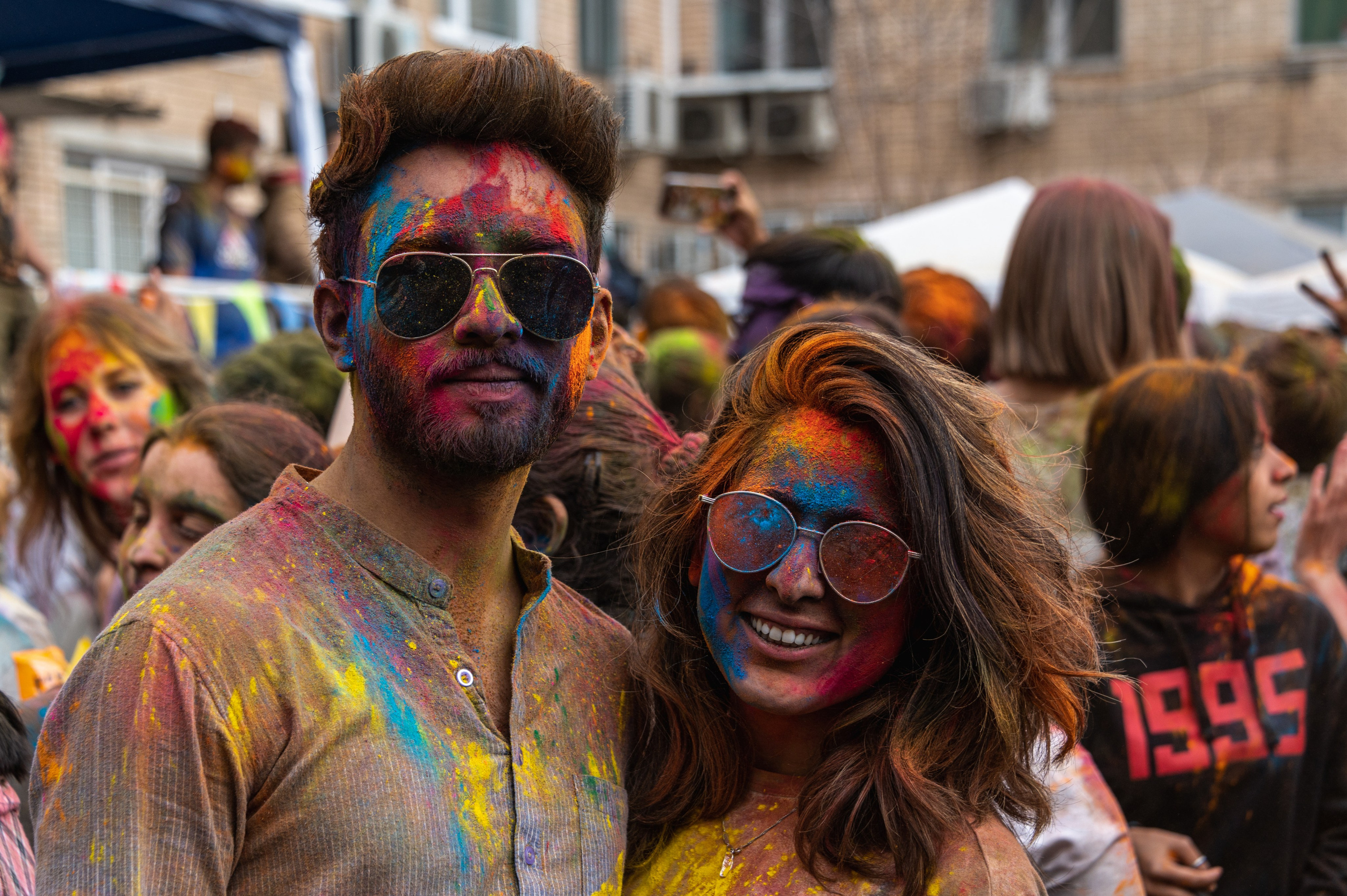Праздник Холи в Москве. Фотограф Роман Адлер