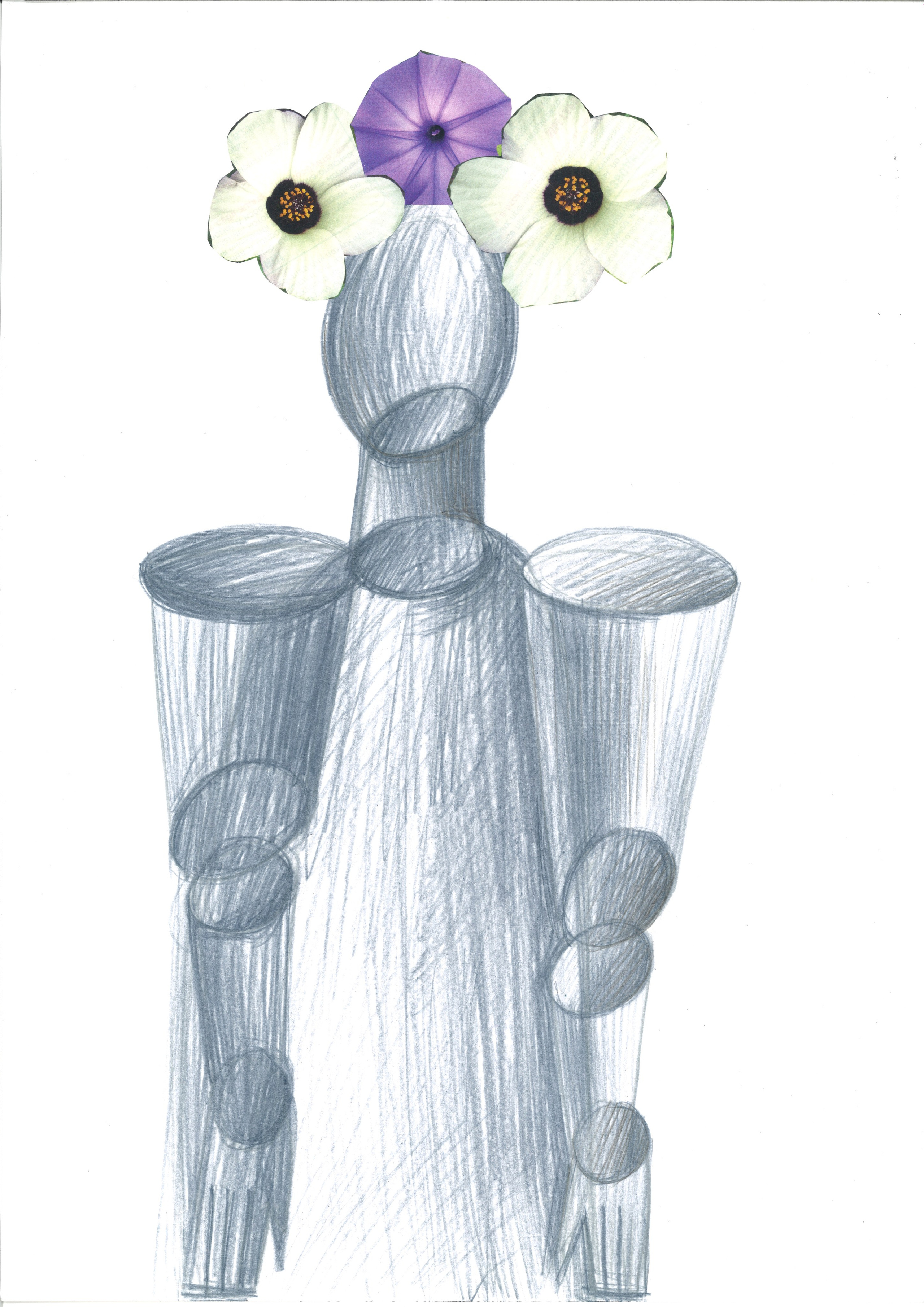 Коллаж. Серия «Женщина.Конструкция.Цветение». Лилия Ким. Междисциплинарный художник