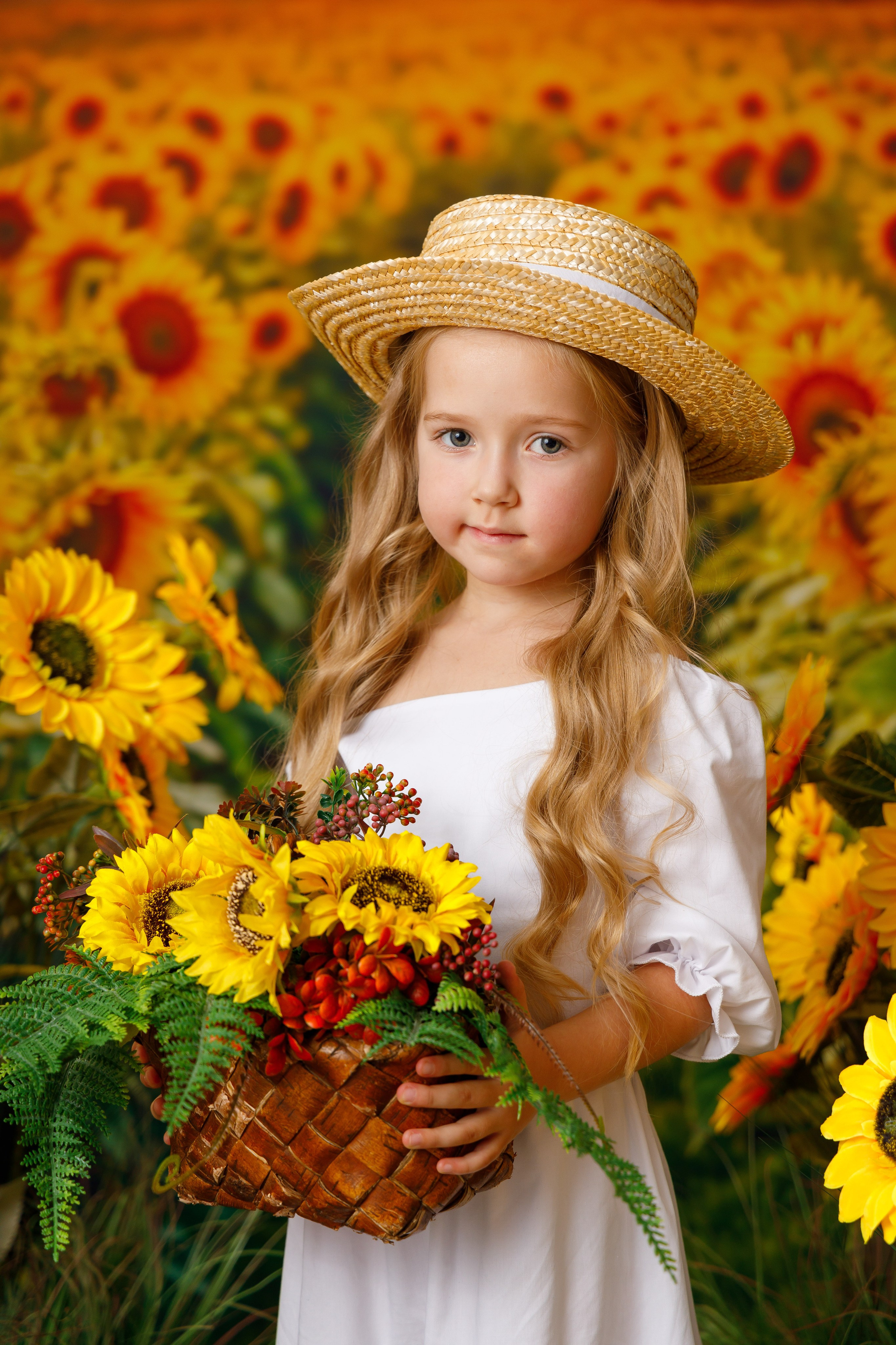 Подсолнухи. Детская фотостудия Москва