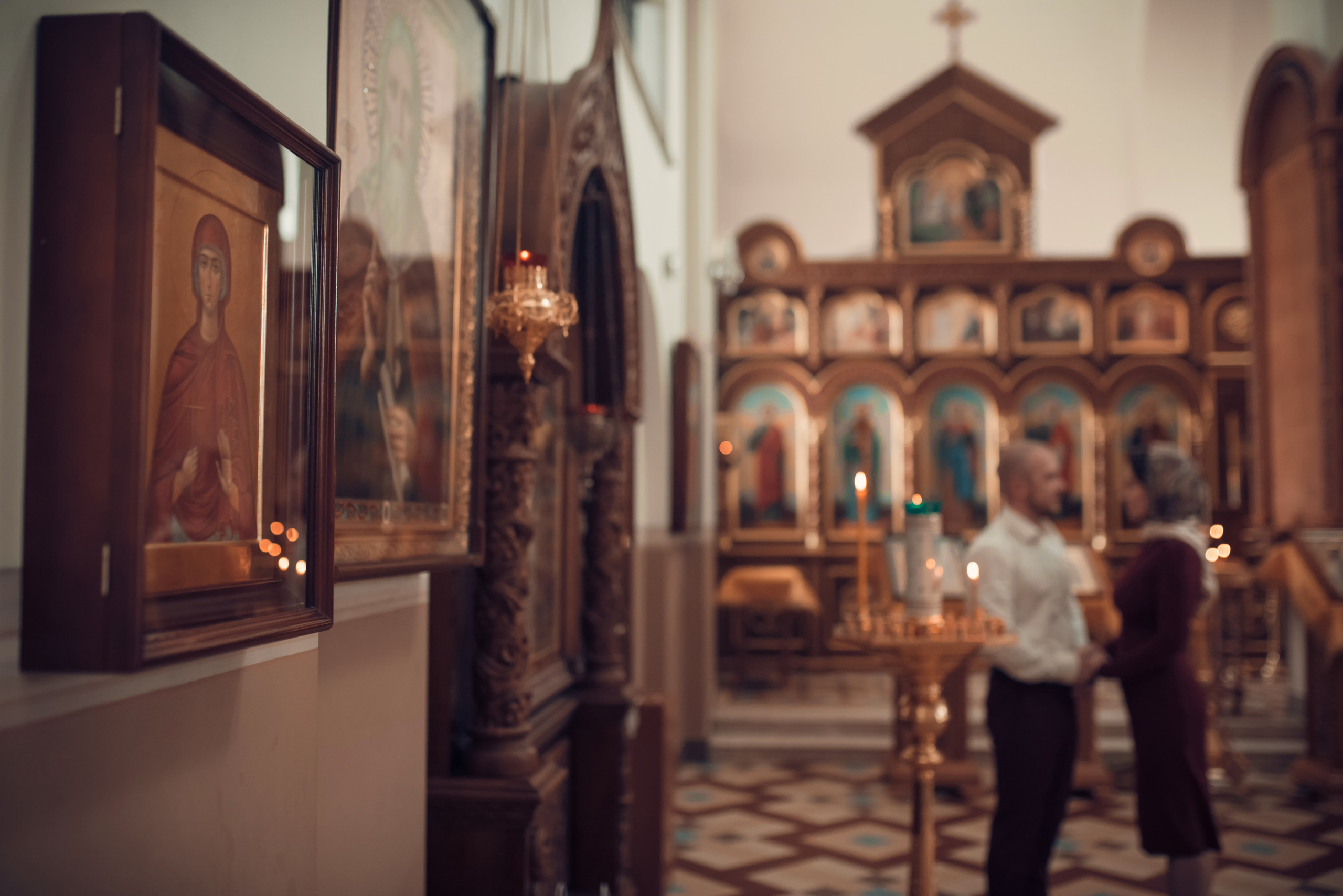 Таинство Венчания Храм в честь святого праведного Иоанна Кронштадтского. Семейный фотограф Олеся Батурина Рязань