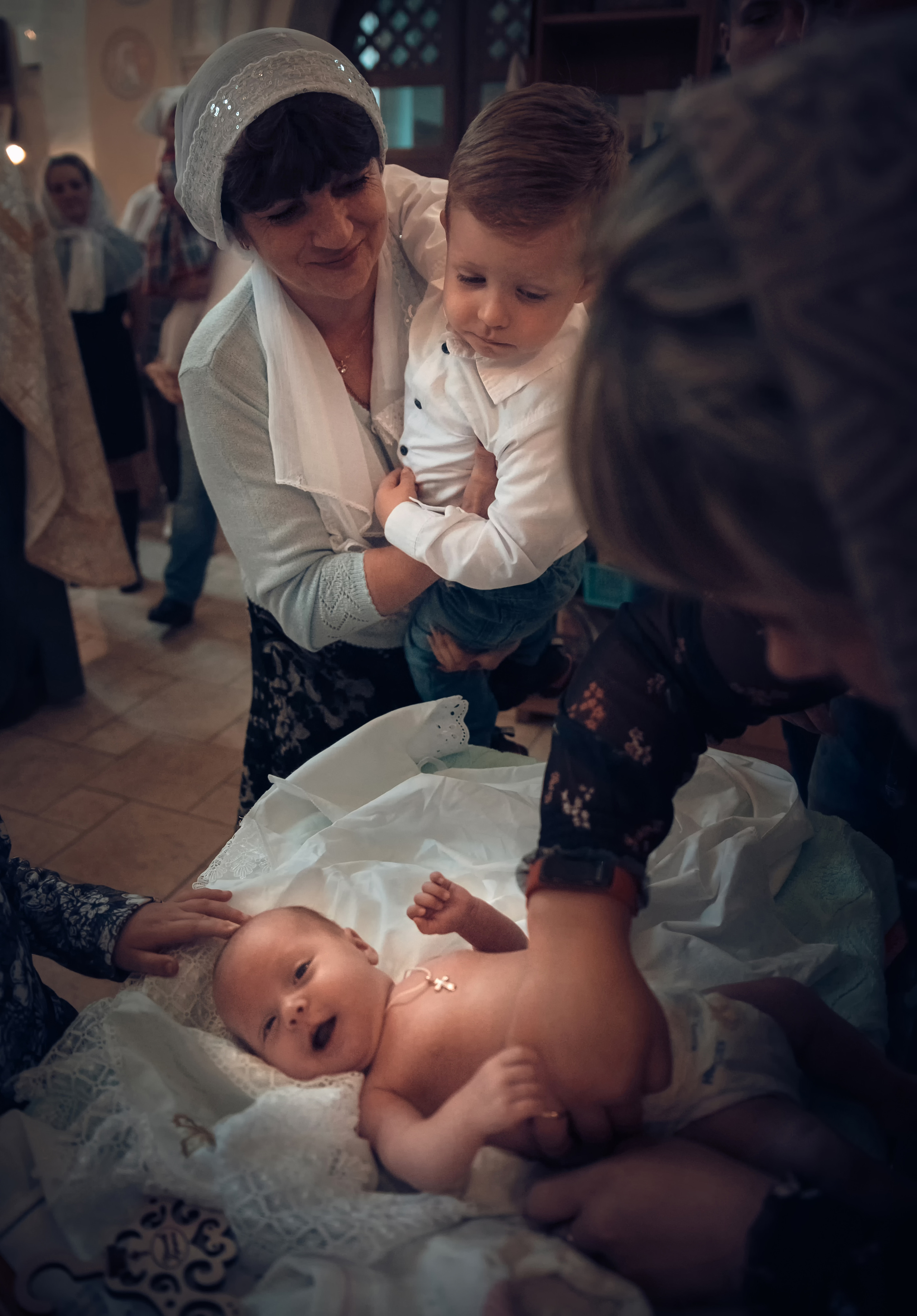 Таинство Крещения Церковь иконы Божией Матери Всецарица. Семейный фотограф Олеся Батурина Рязань