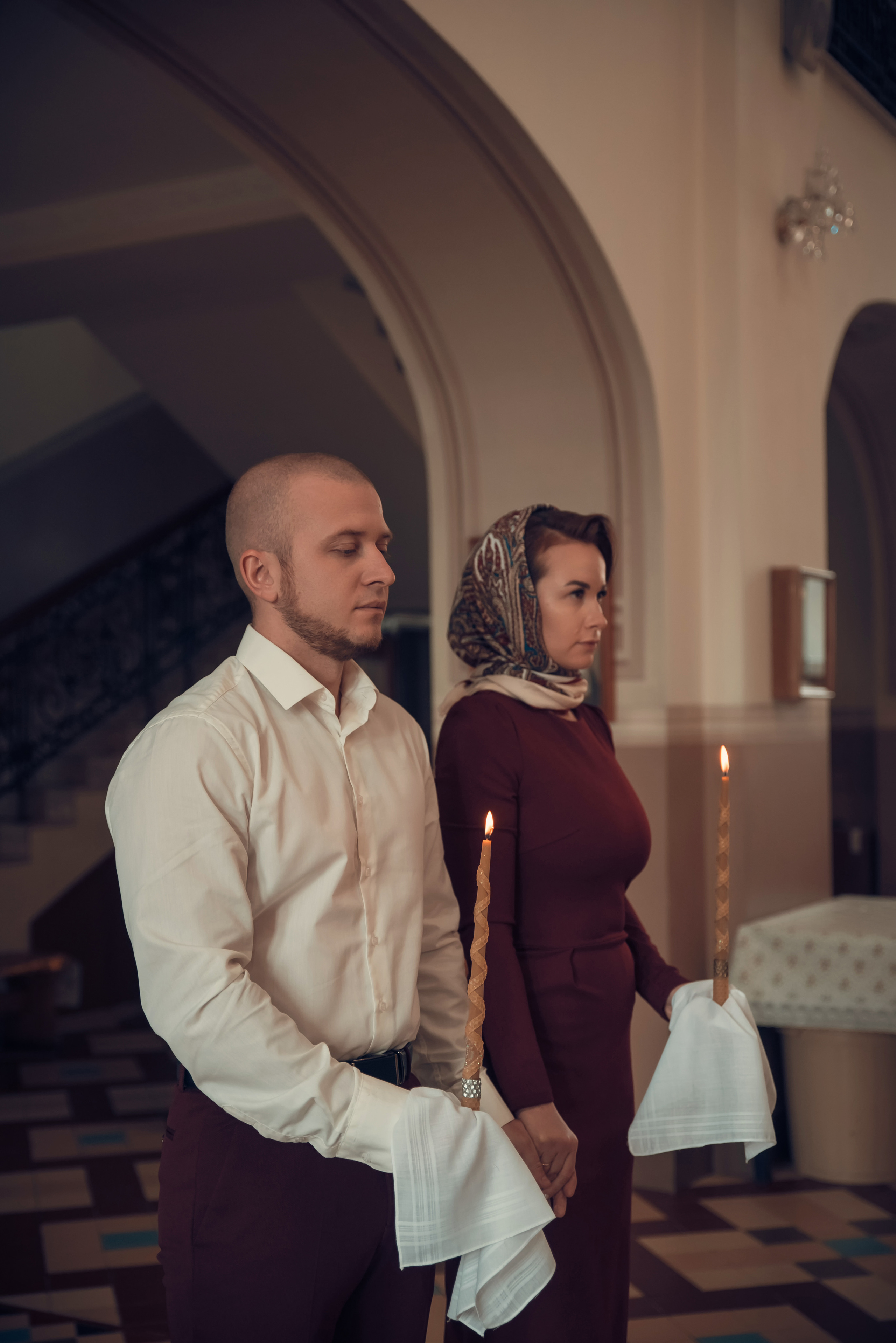 Таинство Венчания Храм в честь святого праведного Иоанна Кронштадтского. Семейный фотограф Олеся Батурина Рязань