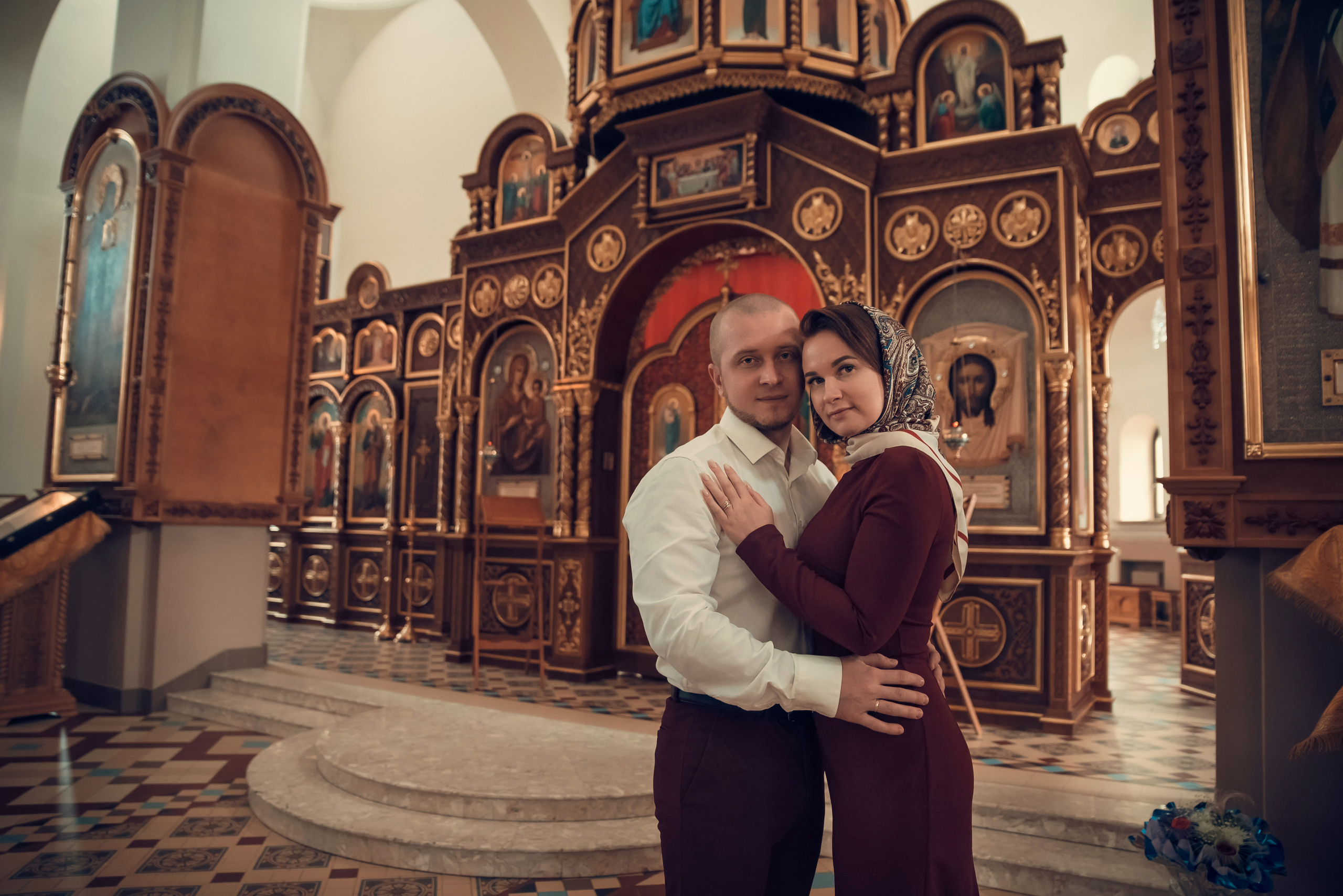 Таинство Венчания Храм в честь святого праведного Иоанна Кронштадтского. Семейный фотограф Олеся Батурина Рязань