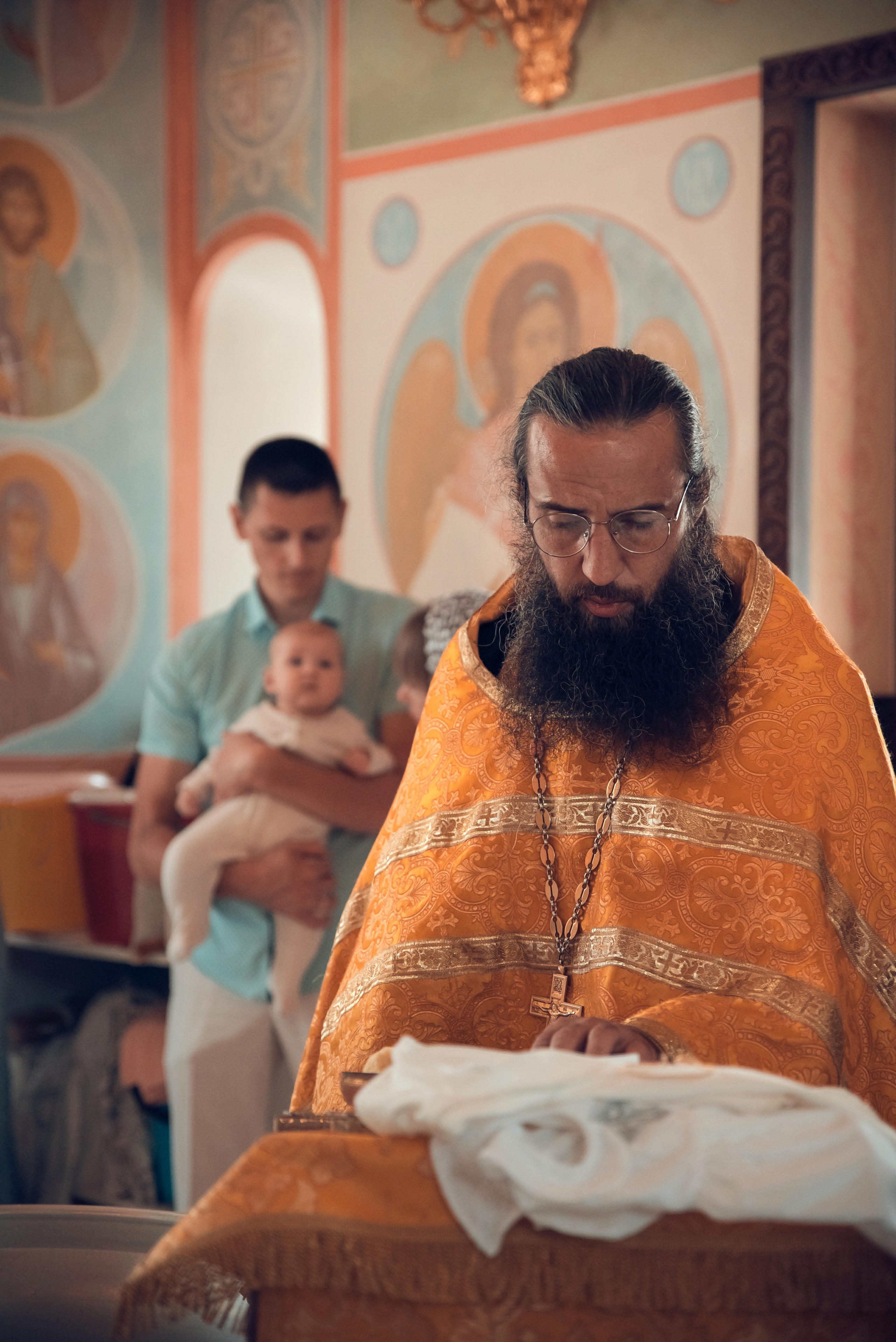 Таинство Крещения Крестовоздвиженский храм. Семейный фотограф Олеся Батурина Рязань