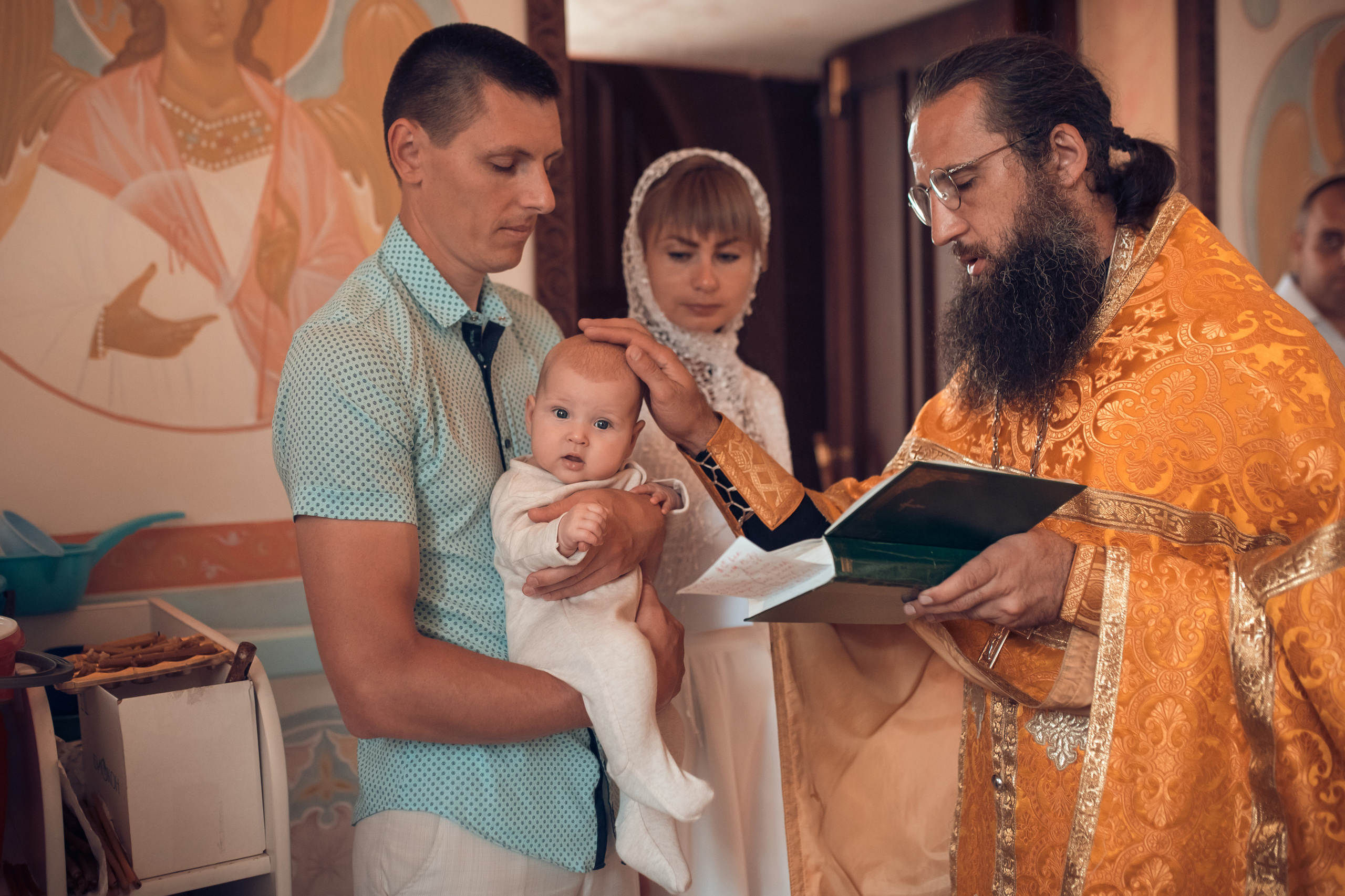 Таинство Крещения Крестовоздвиженский храм. Семейный фотограф Олеся Батурина Рязань