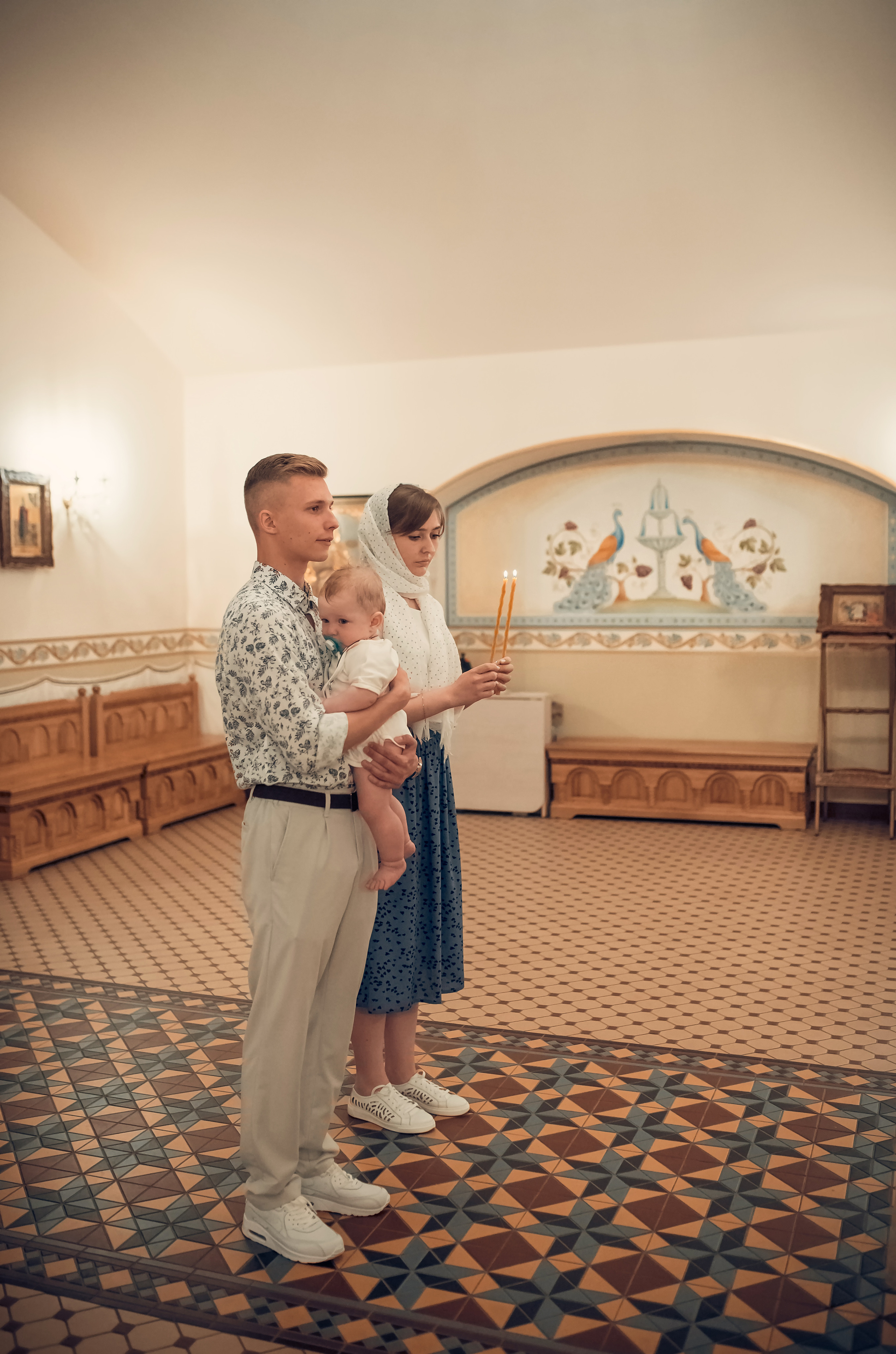 Таинство Крещения Храм Сретения Господня. Семейный фотограф Олеся Батурина Рязань